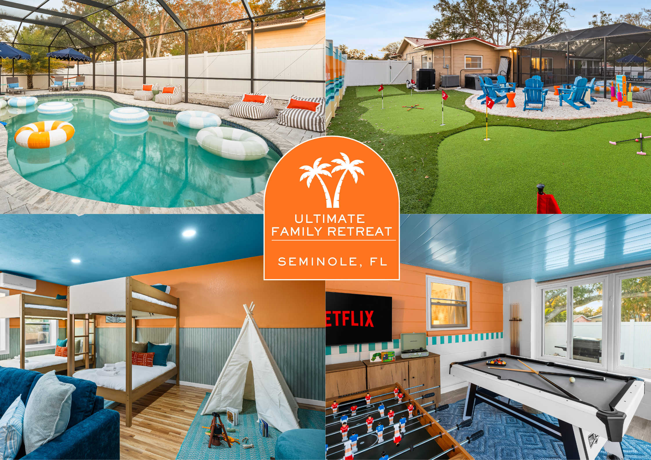 Ultimate Family Retreat - Pool - Games - Hot Tub — Seminole, FL — vacation rental