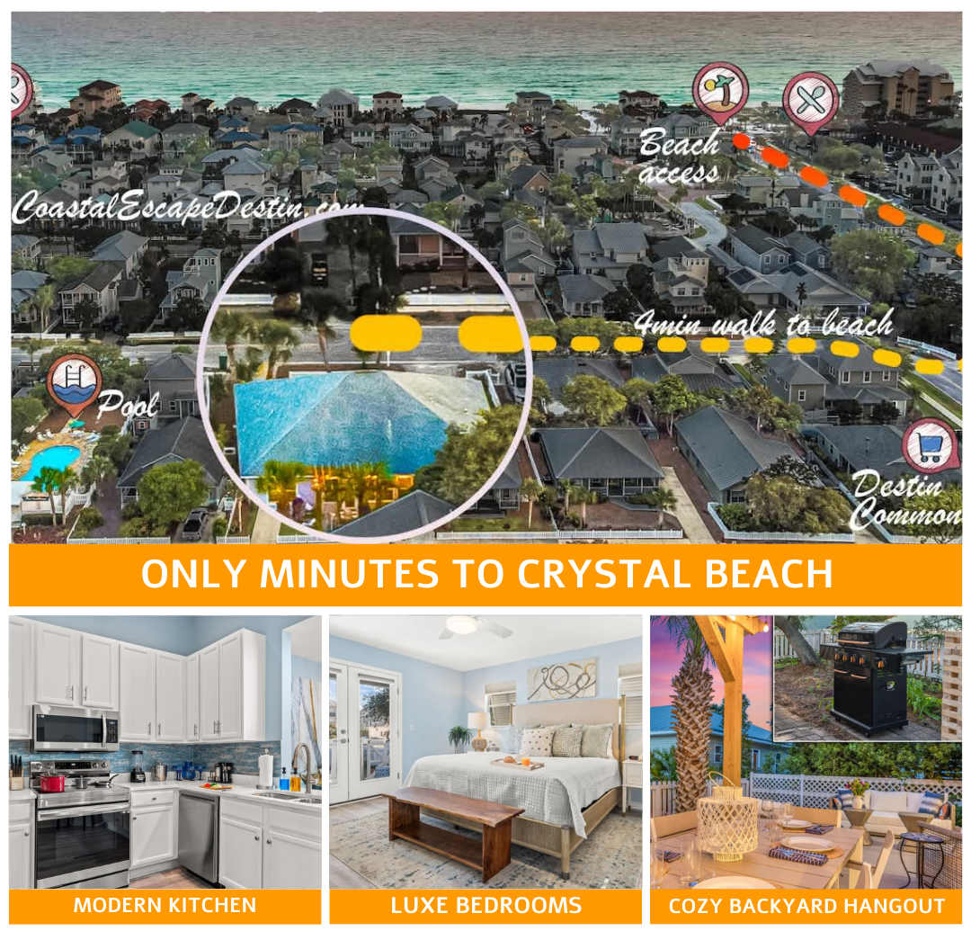 Luxe Home | 4 Min Walk to Crystal Beach & Pool