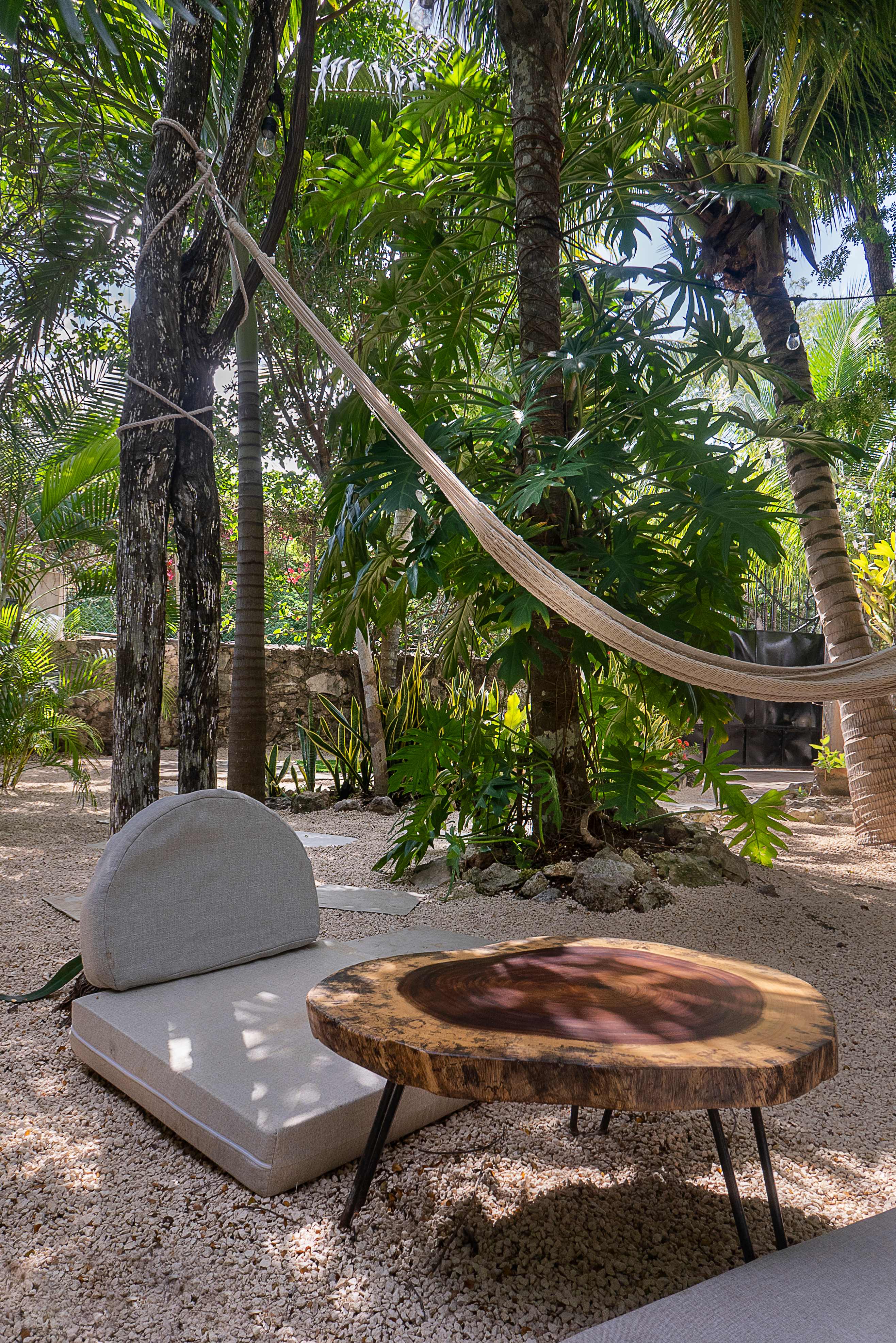 Perfect spot with chairs for evening chats with family and friends.