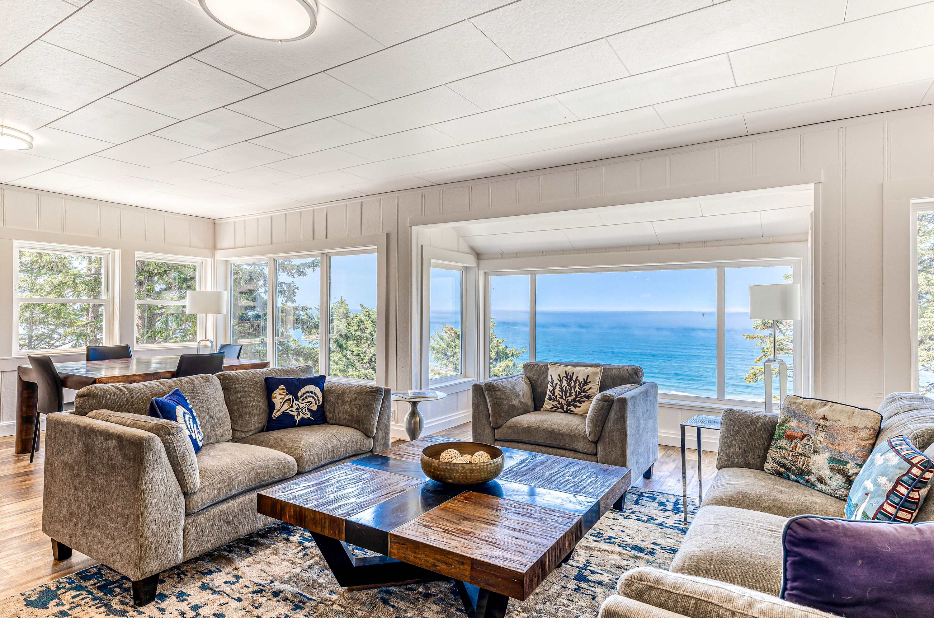 Amazing ocean view escape with seven bedrooms scenic patios and modern interior