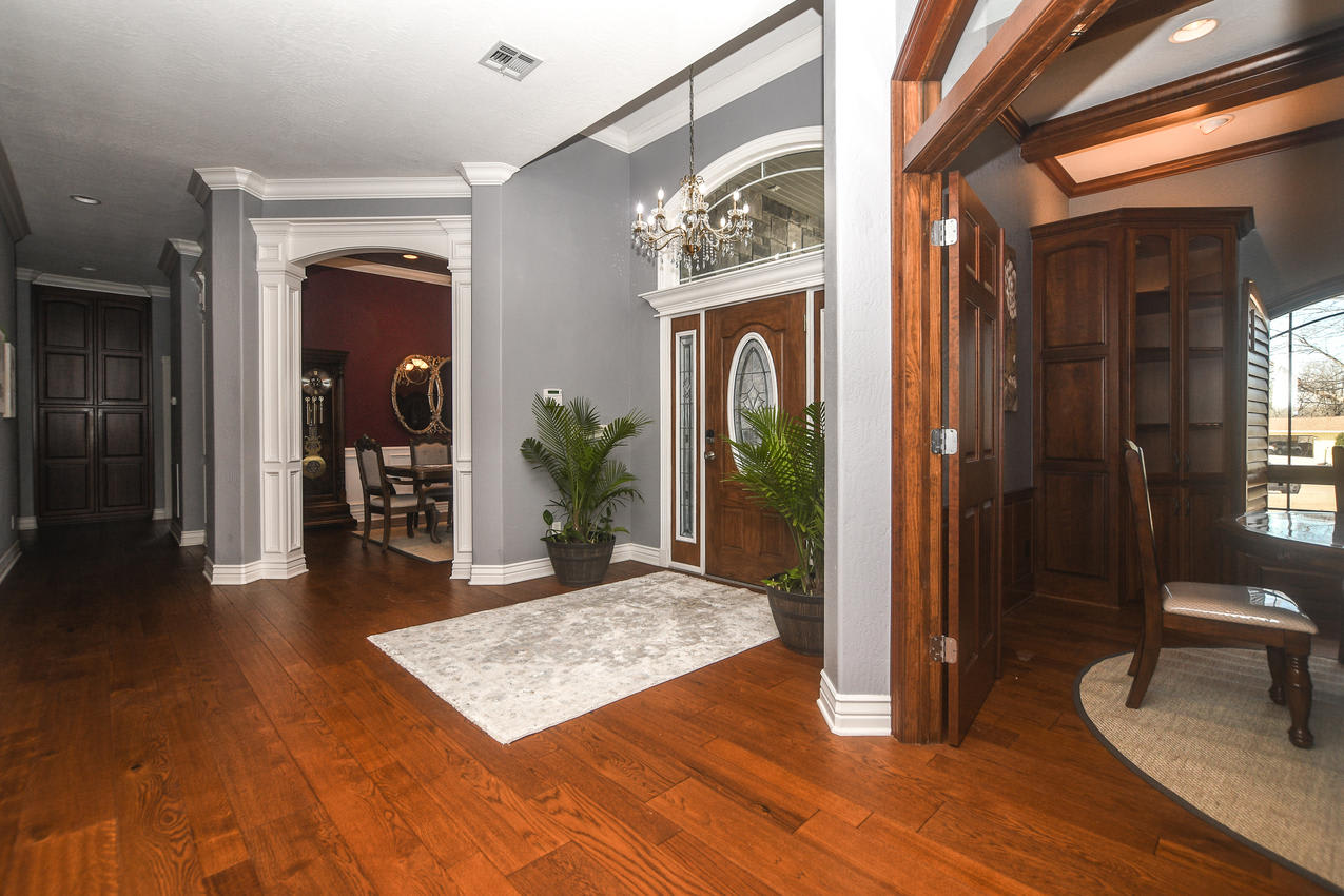 Entry, Dining Room, Study
