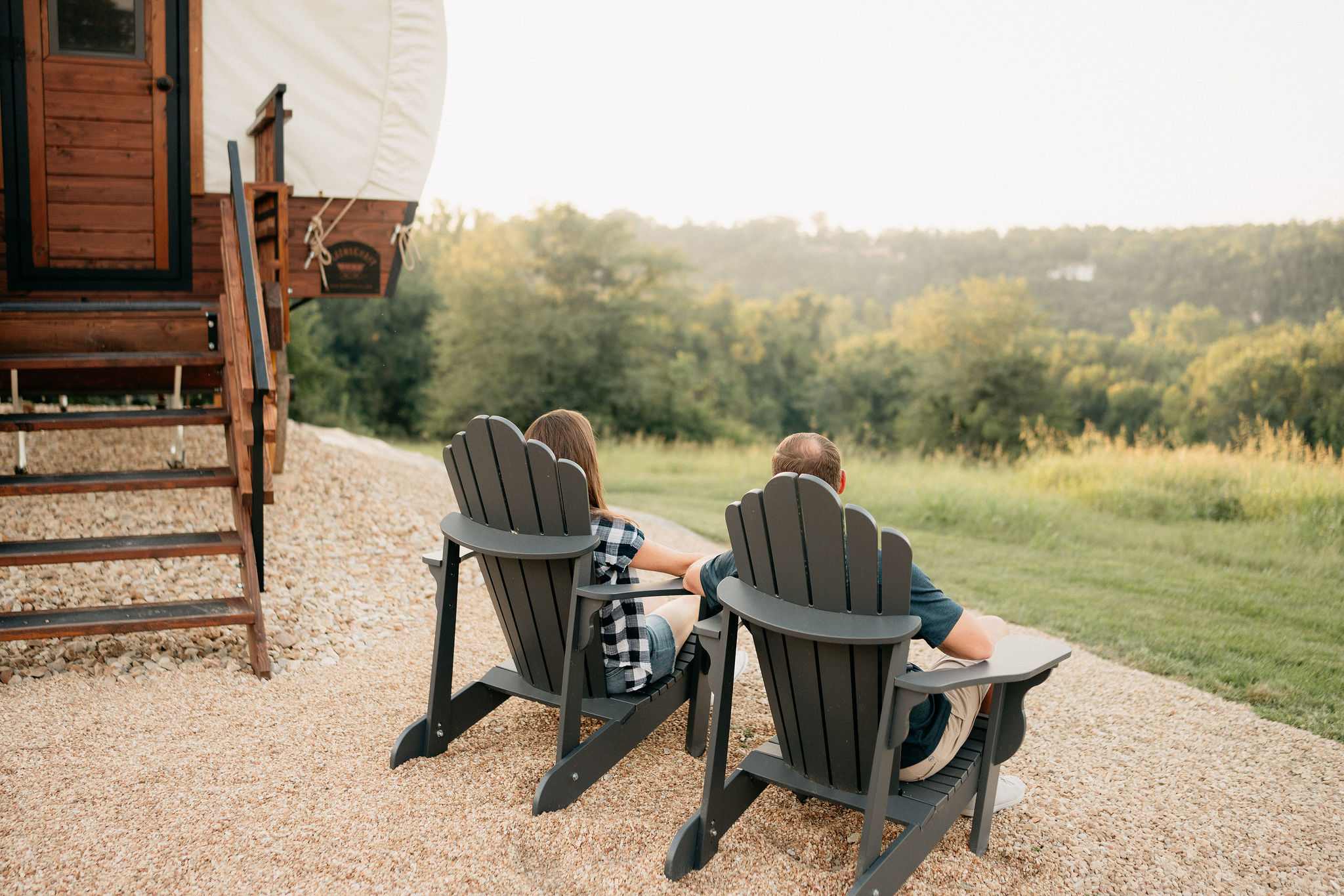 Chairs outside the Conestoga Wagon
