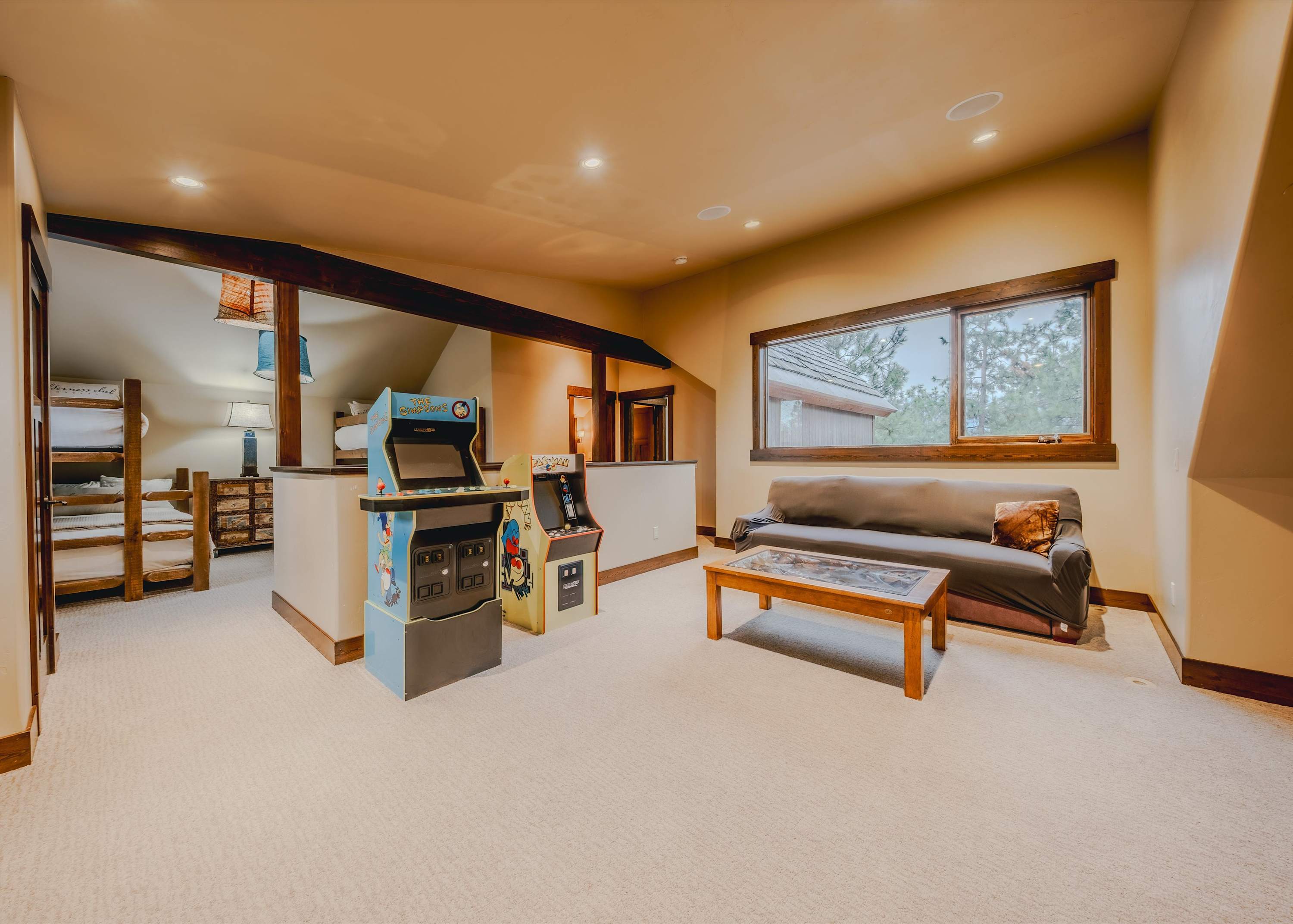 A space made for movie nights, game nights, and good nights’ sleep