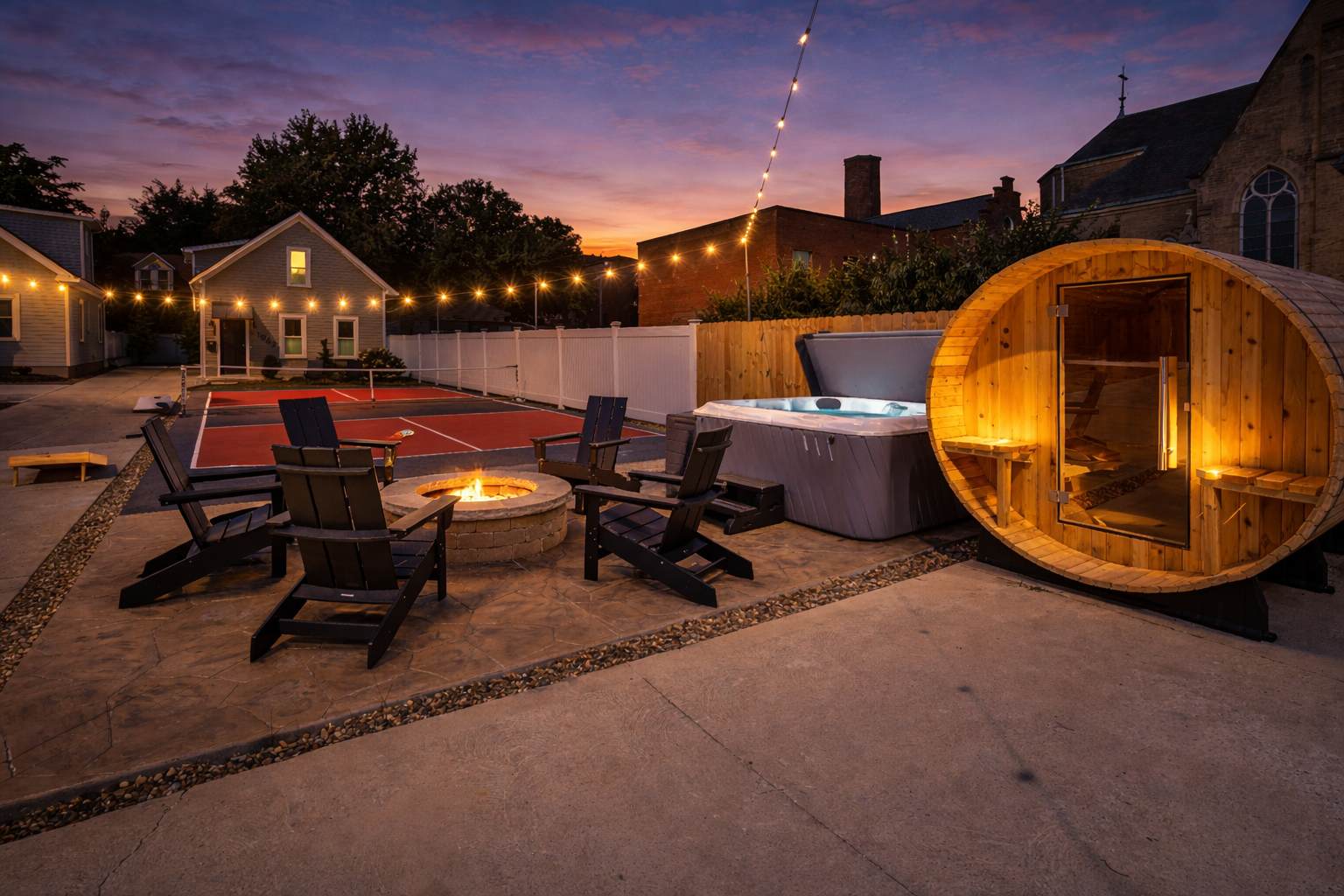 3 Houses | Pickleball, Sauna, Hot Tub | Sleeps 28