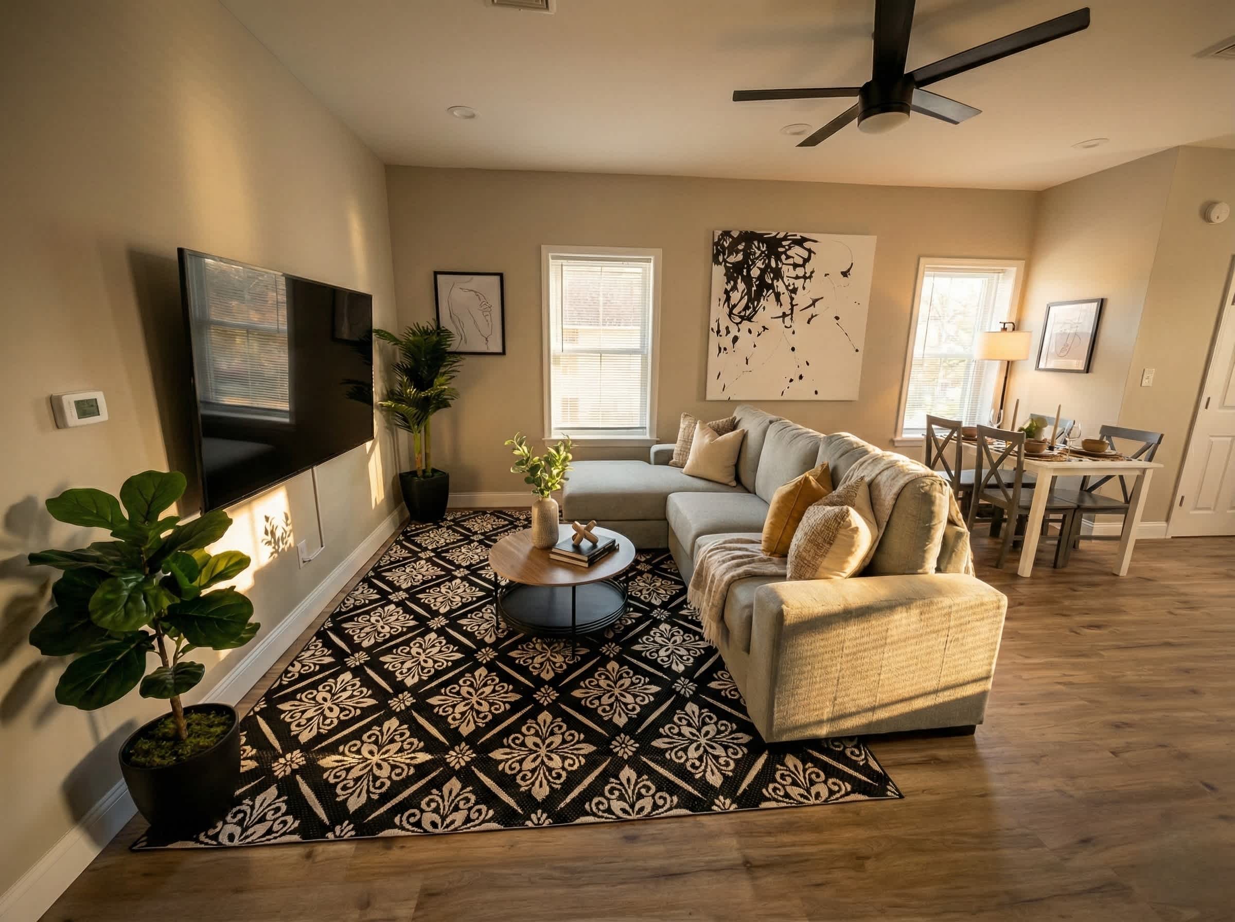 Modern Loft with Skyline Views - King & Queen Beds, Close to Downtown!