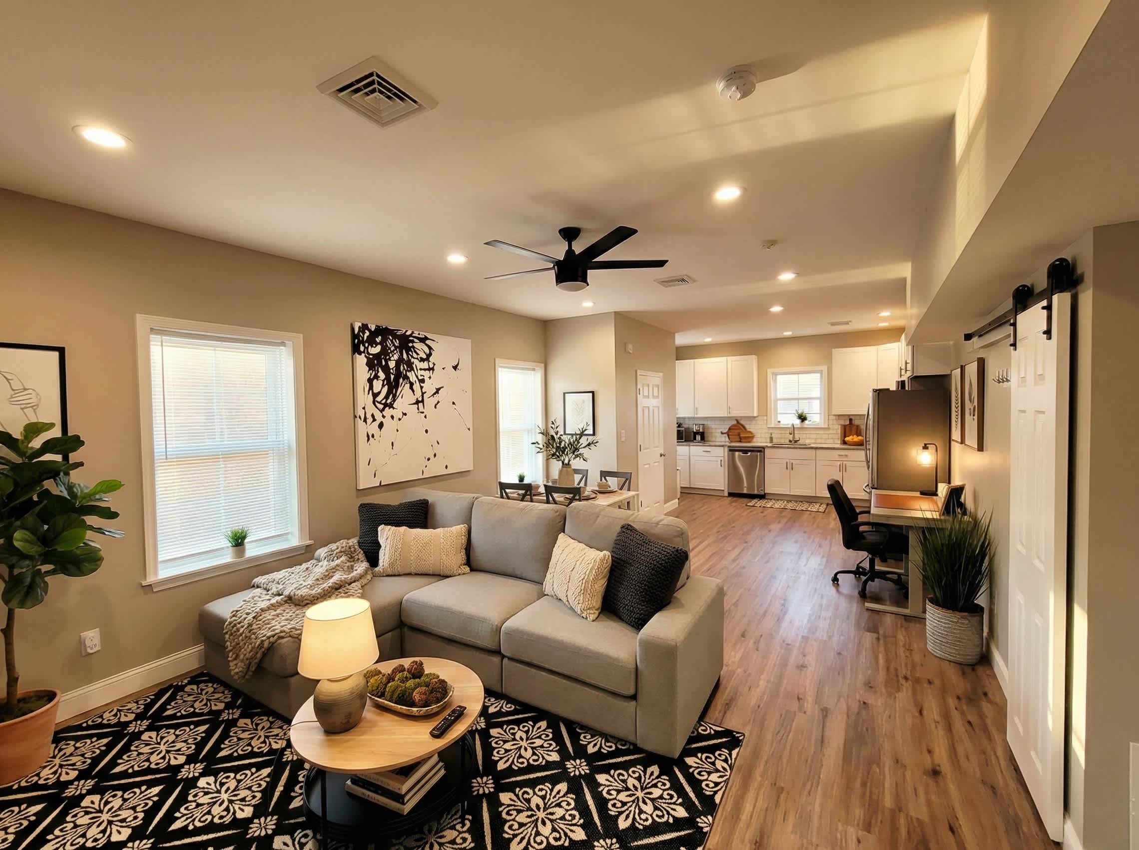 Modern Loft with Skyline Views - King & Queen Beds, Close to Downtown! 2