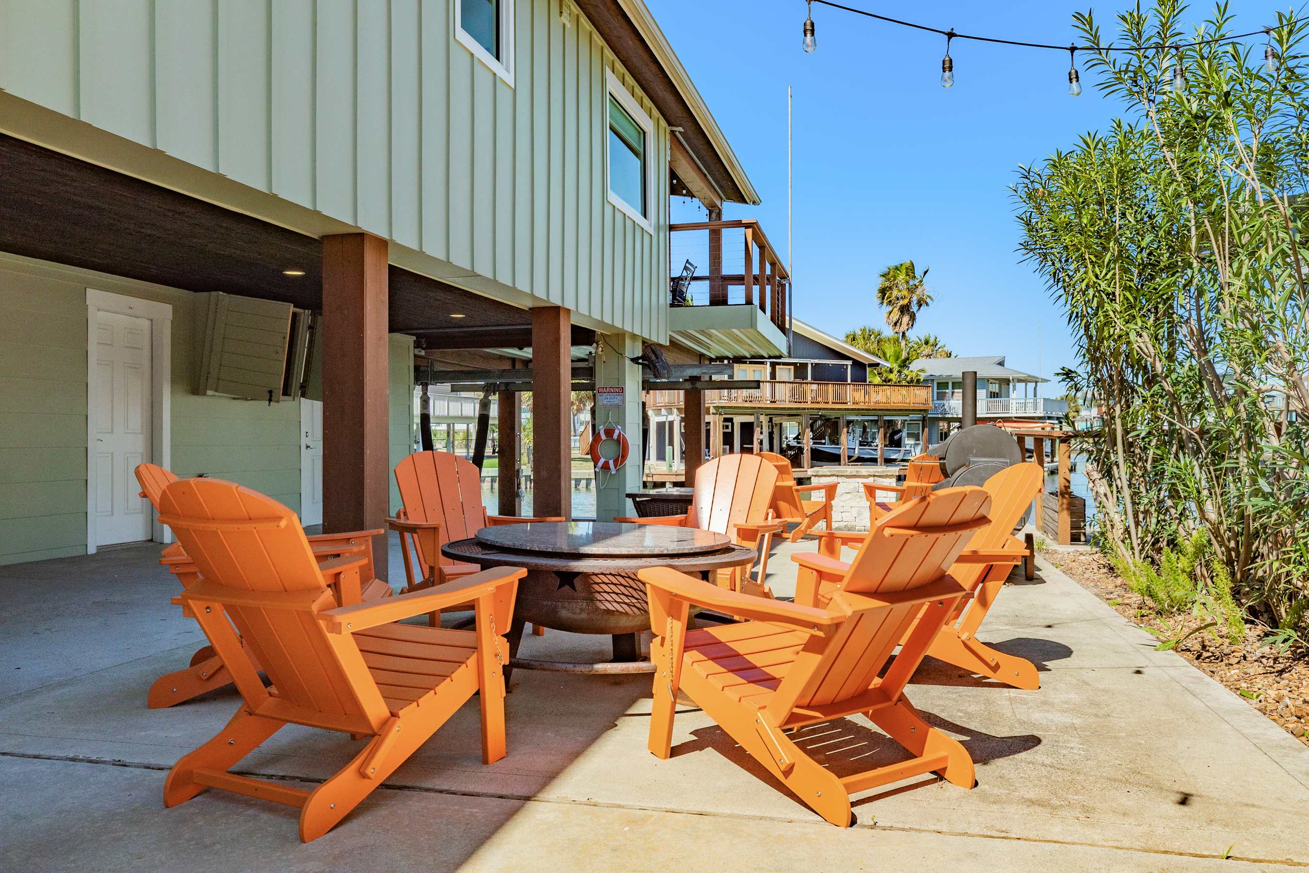 The Oasis Private Pool Bayfront Fire Pit 5