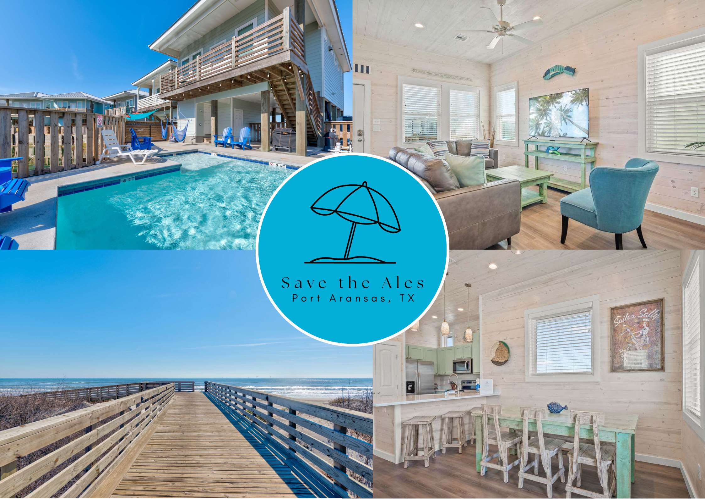 Save The Ales- Boardwalk to Beach | Private Pool  — Port Aransas, TX — vacation rental