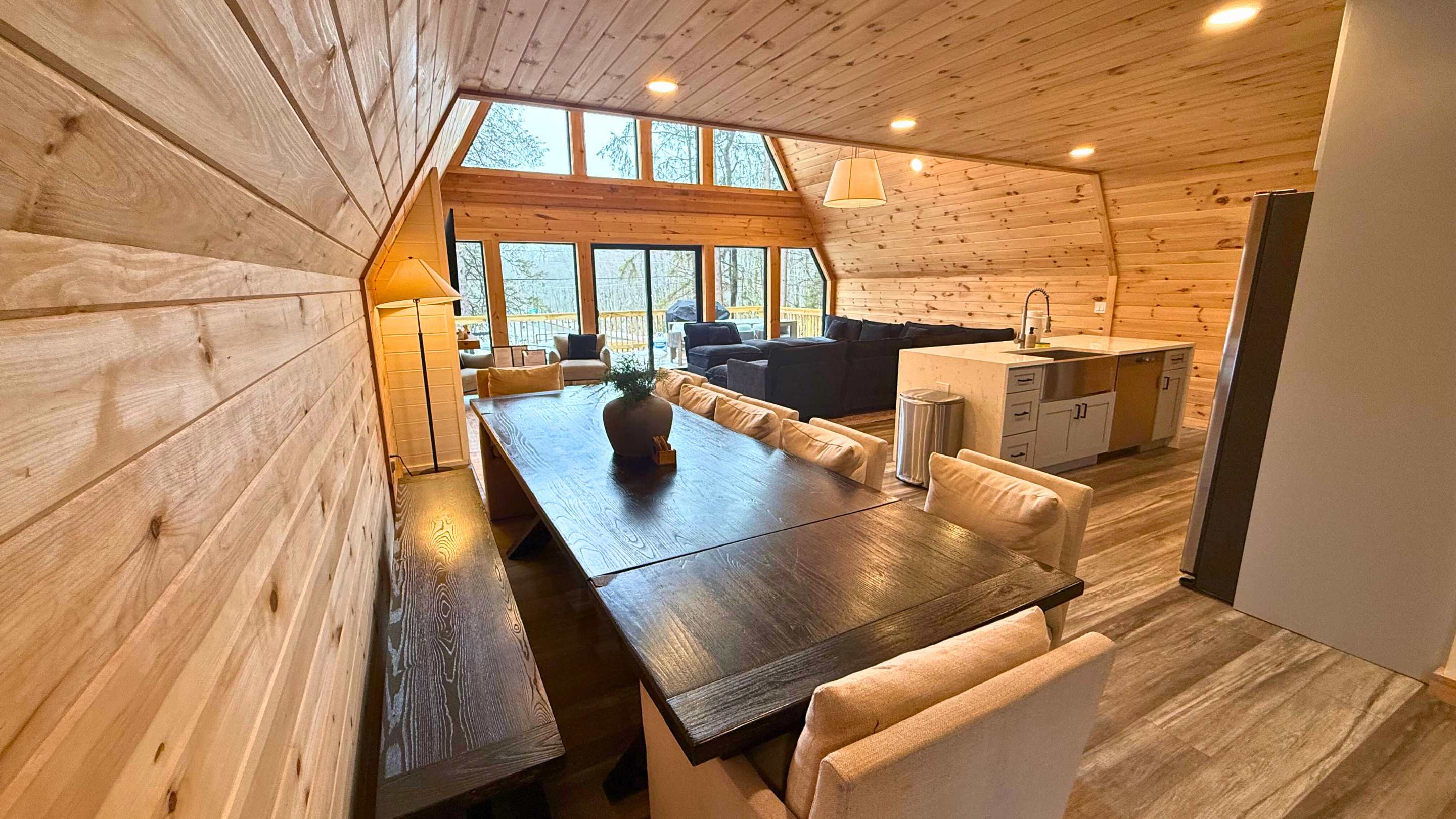 Pines A-Frame Cabin | Sauna | HotTub 