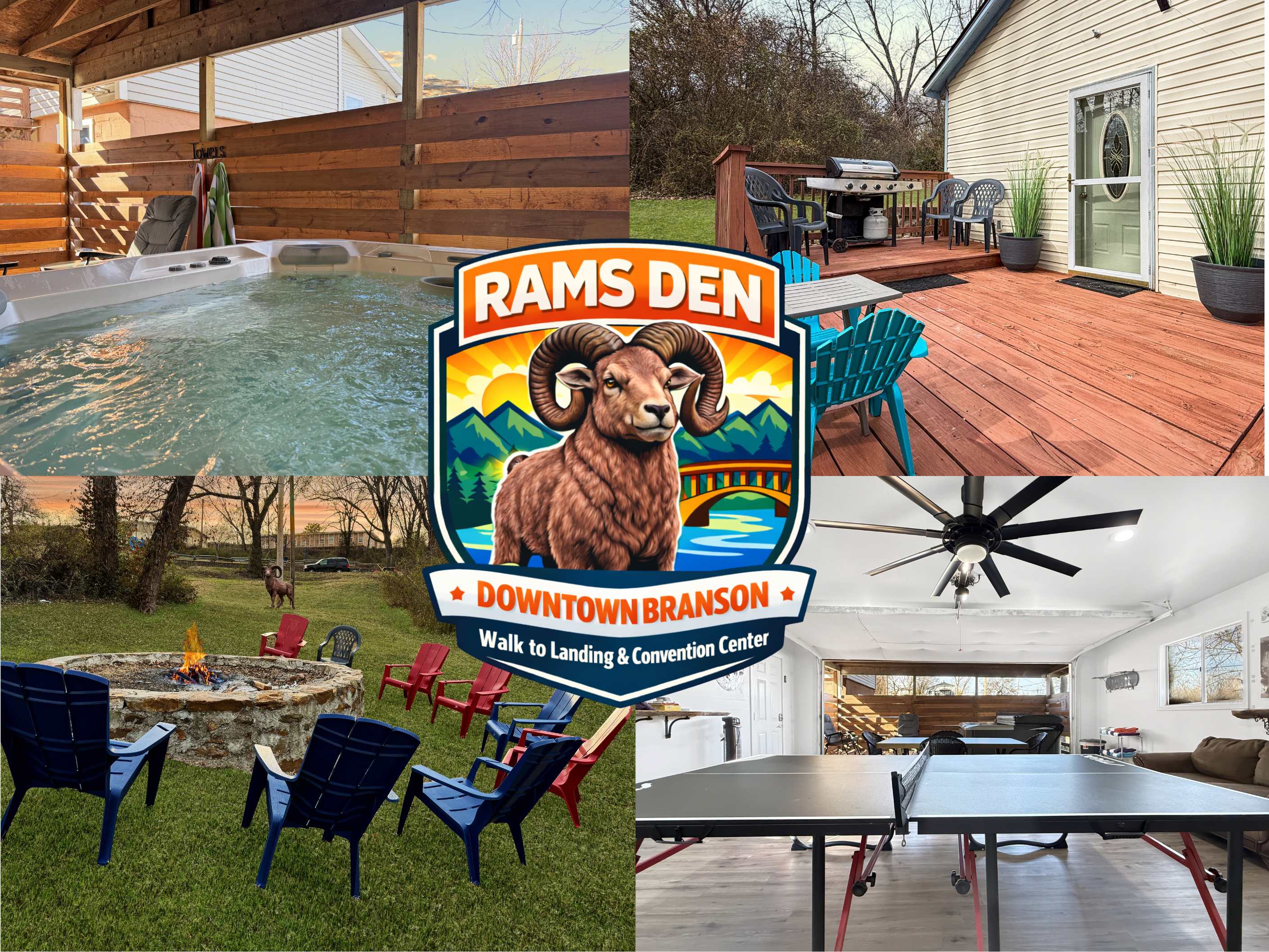 Two Homes walk to Convention Ctr Hot Tub Game room — Branson, MO — vacation rental
