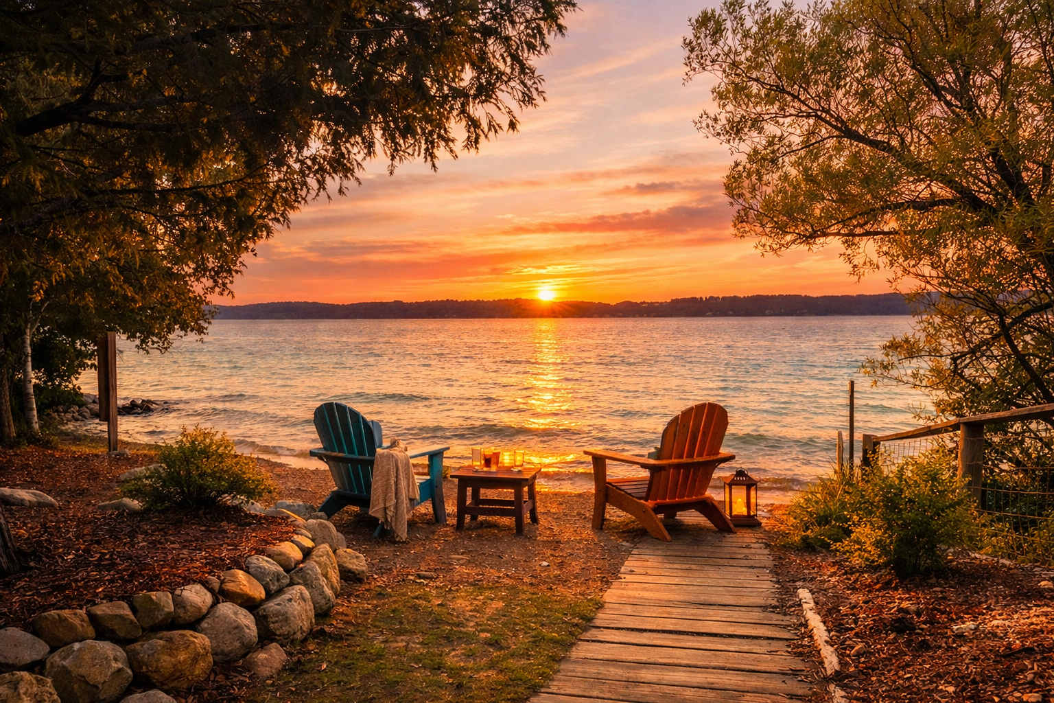 New Torch Family Lodge | Pvt Acres, Trails + Lk Access — Bellaire, MI — vacation rental