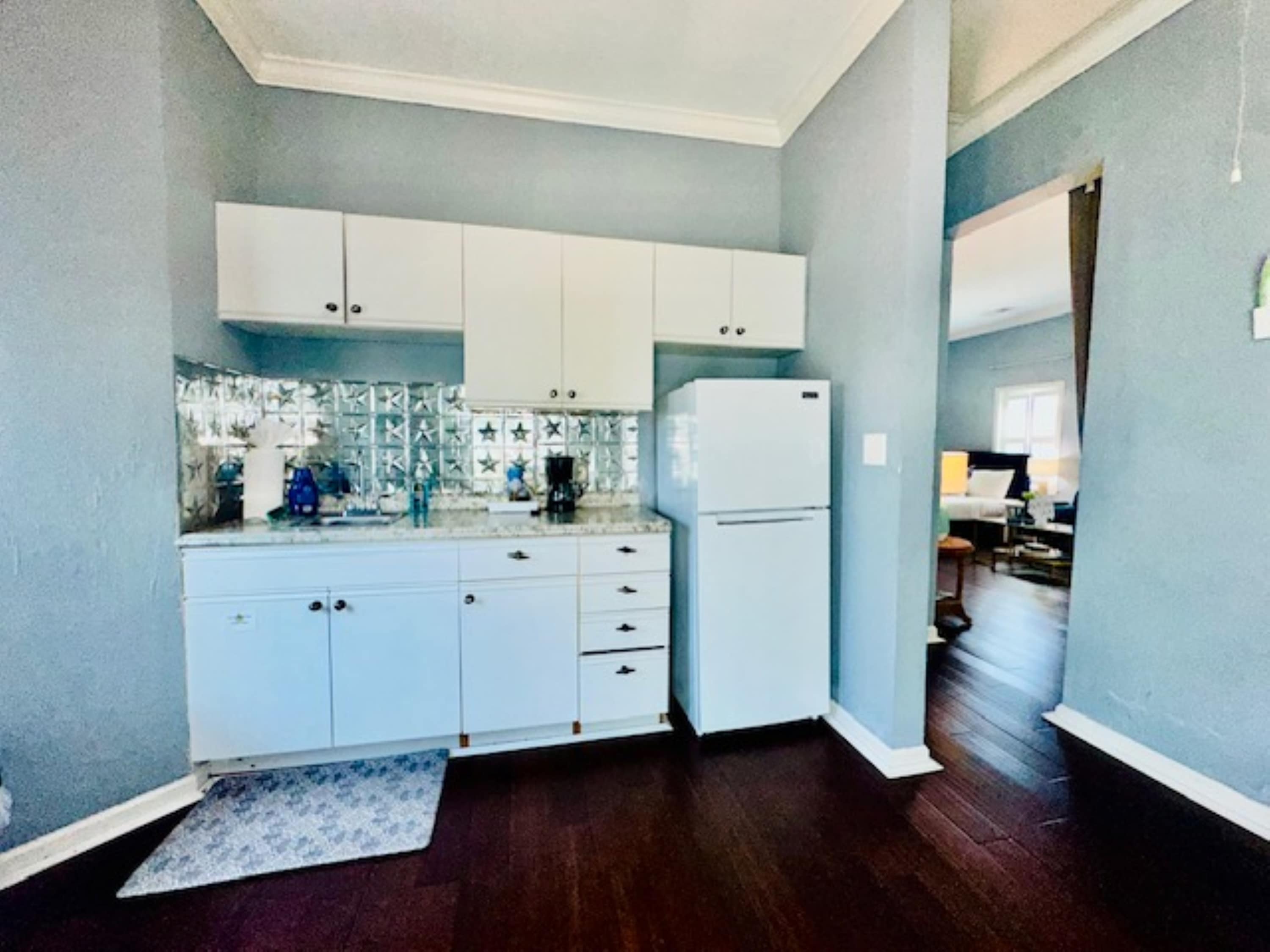 fully equipped kitchenette perfect for your stay.