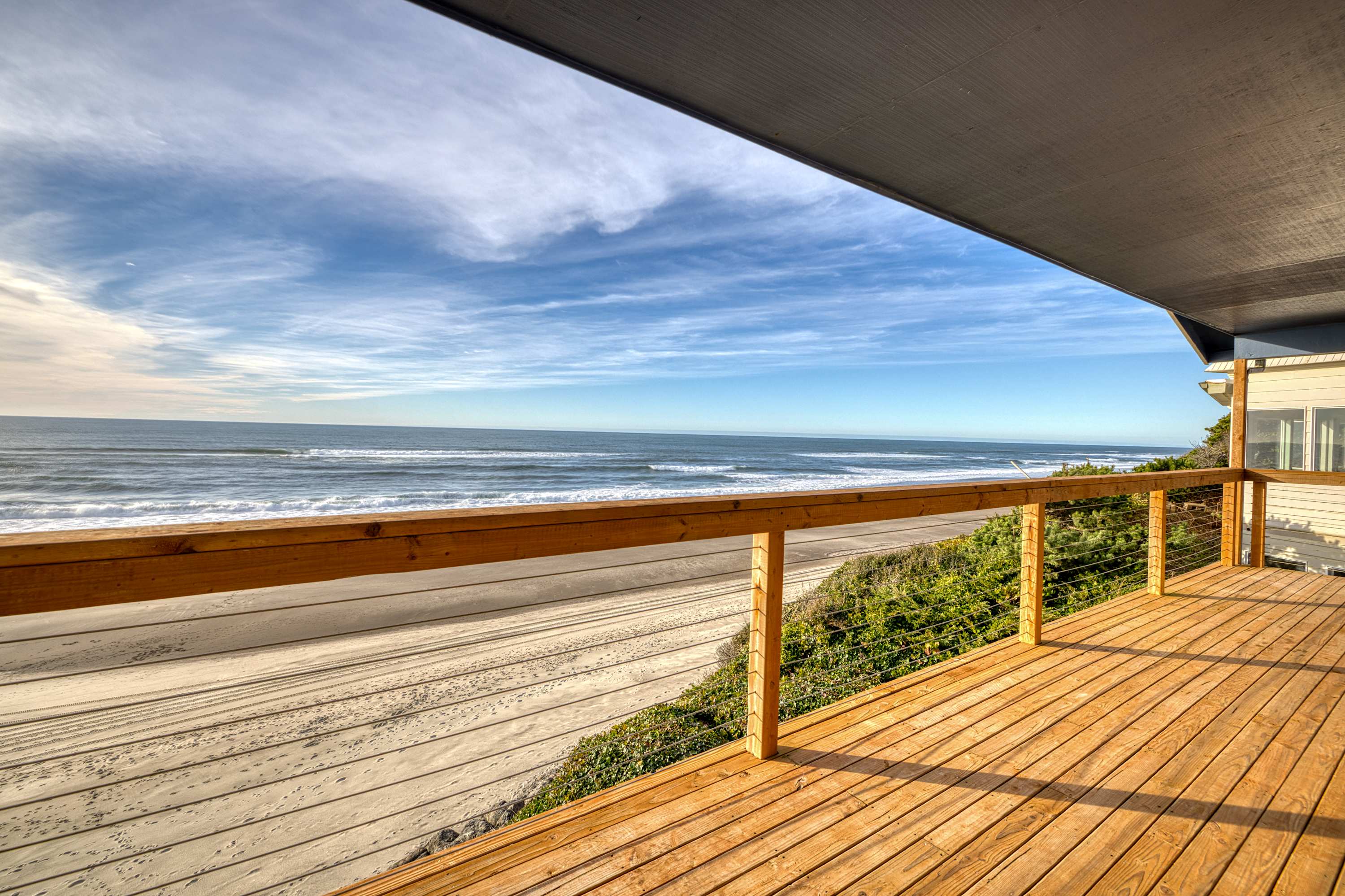 Impressive oceanfront home with great views dog friendly