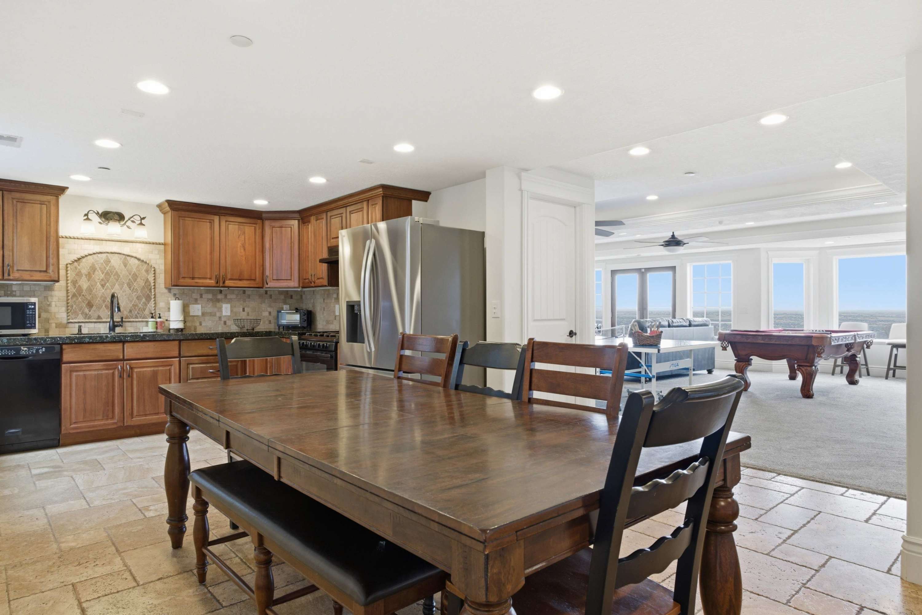 Second kitchen next to recreation room