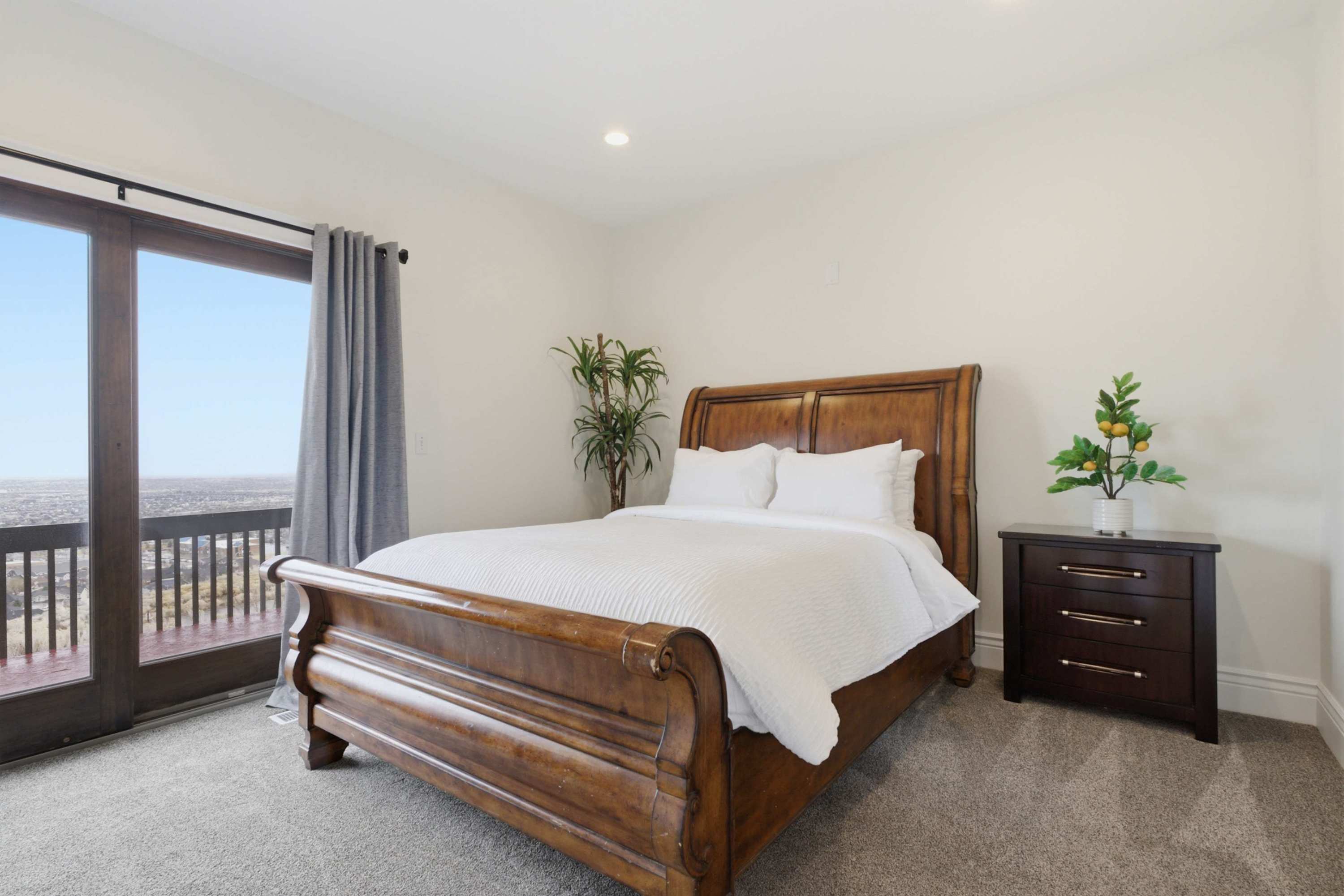 Private balcony bedroom with stunning outdoor views