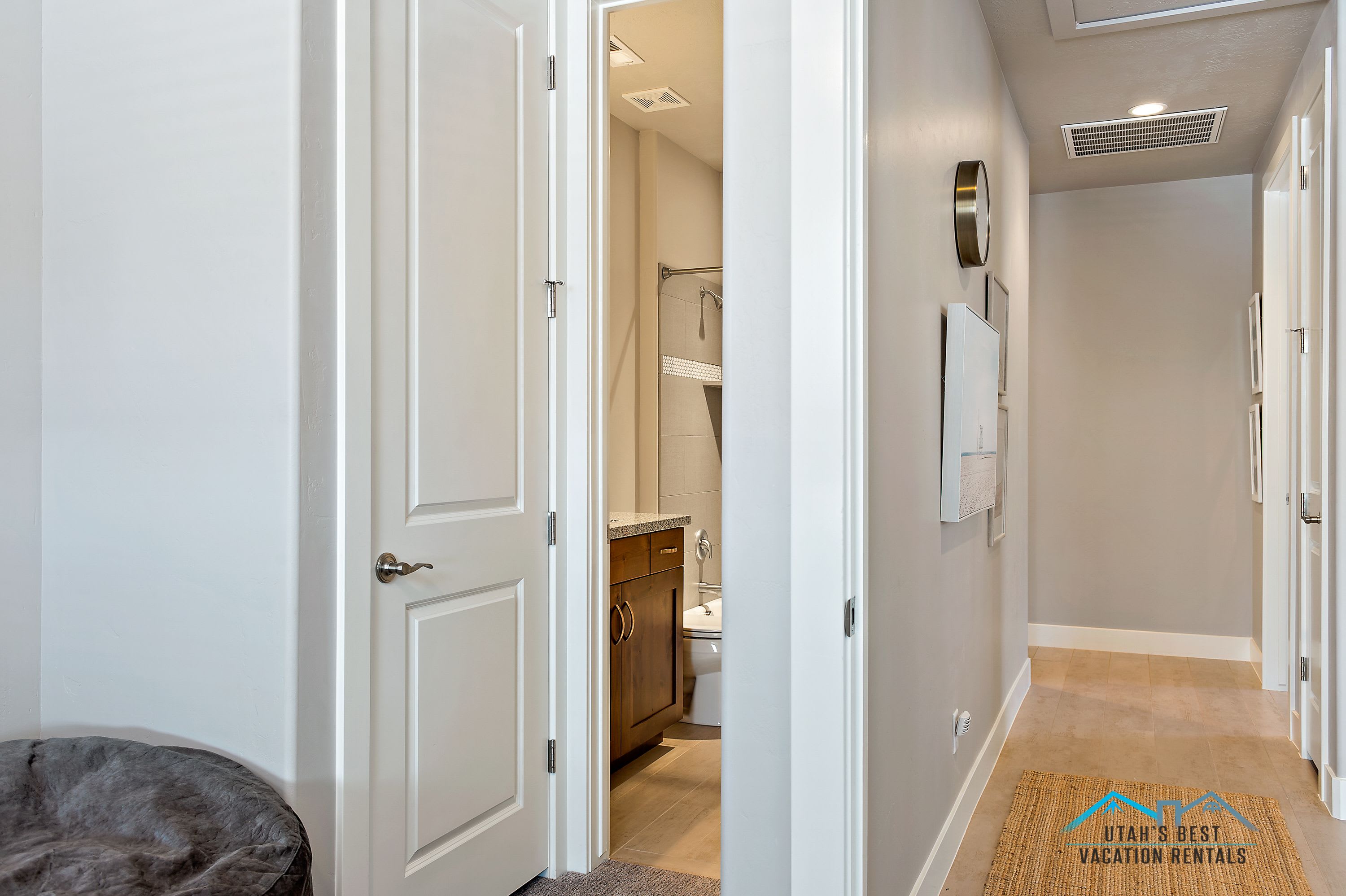 109 - Hallway and bathroom for bunk room 2