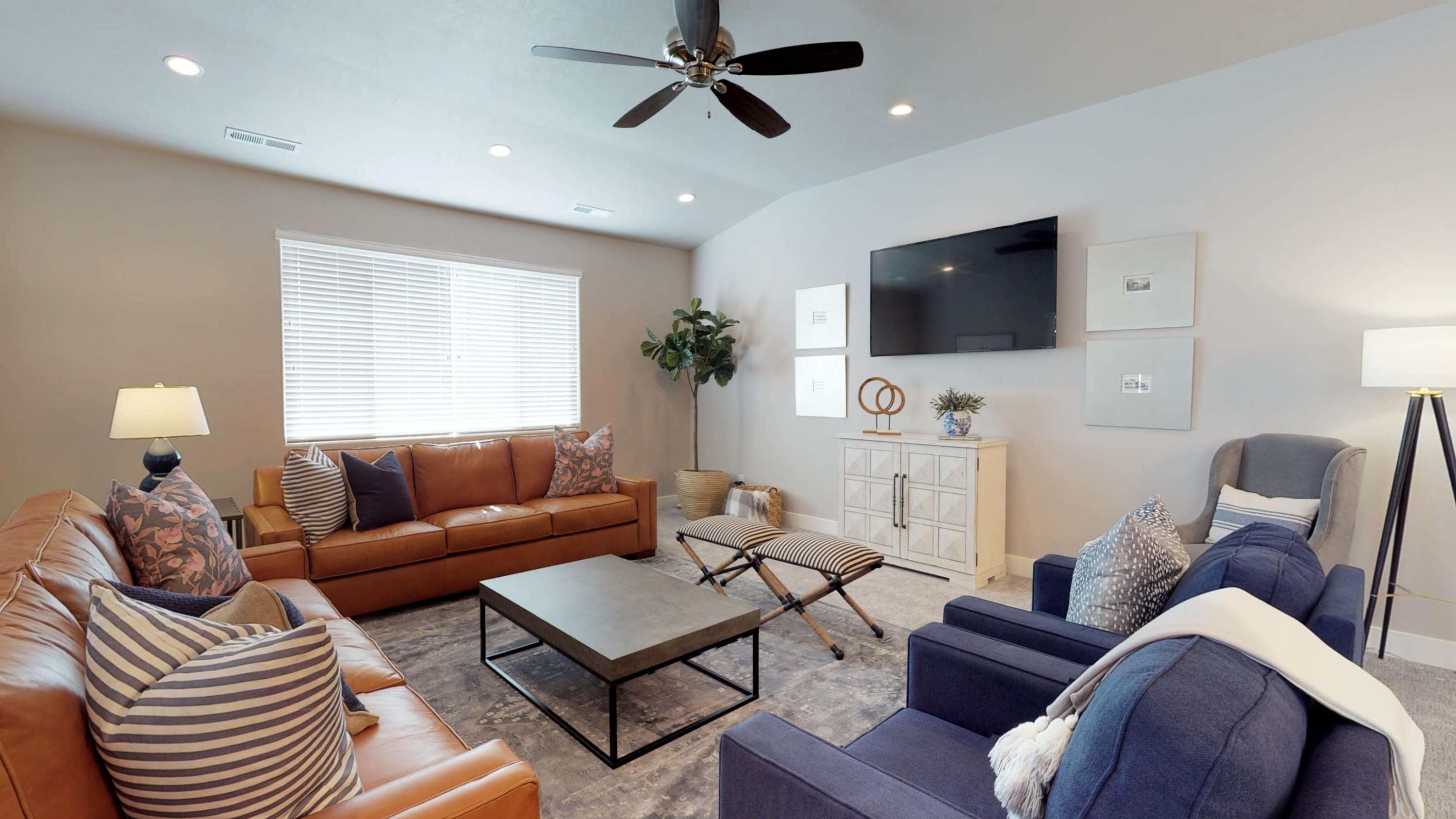 109 - Family Room with comfortable sofa seating and cable TV