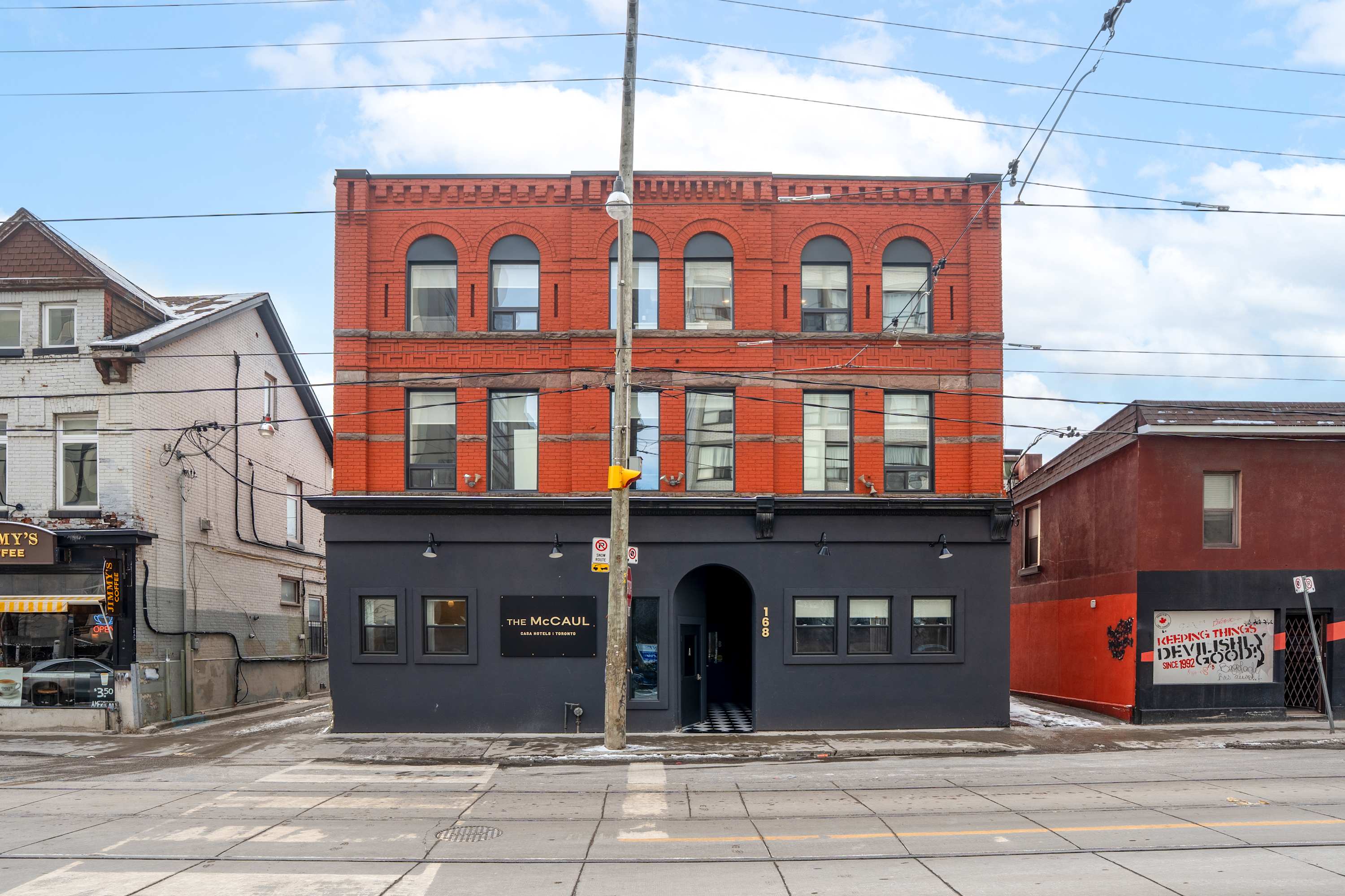 Charming street views in a lively urban setting.