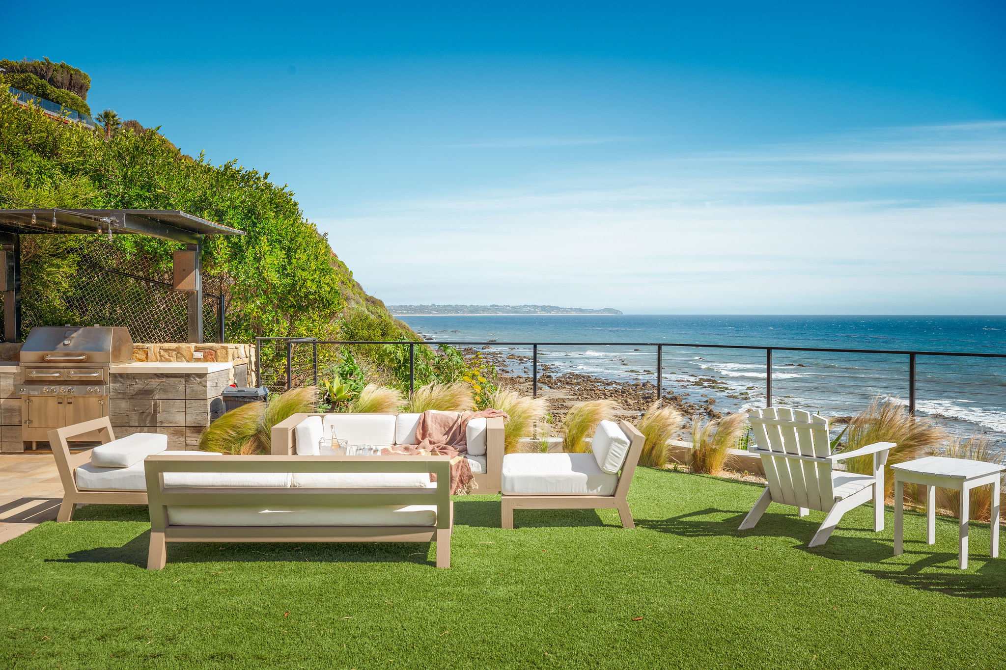 Elevated views from the Casa di Pietra rooftop lounge