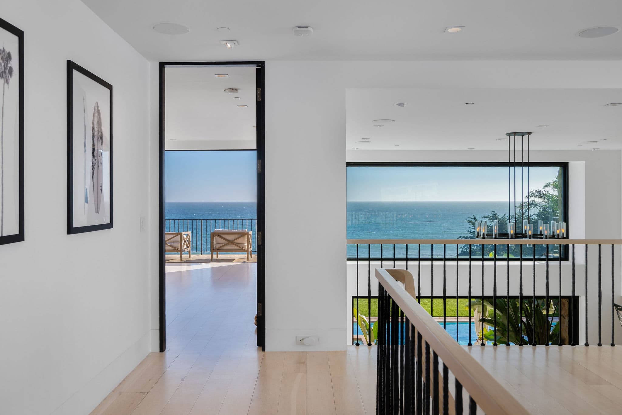 Endless blue horizons from one of the most scenic Malibu oceanfront locations.
