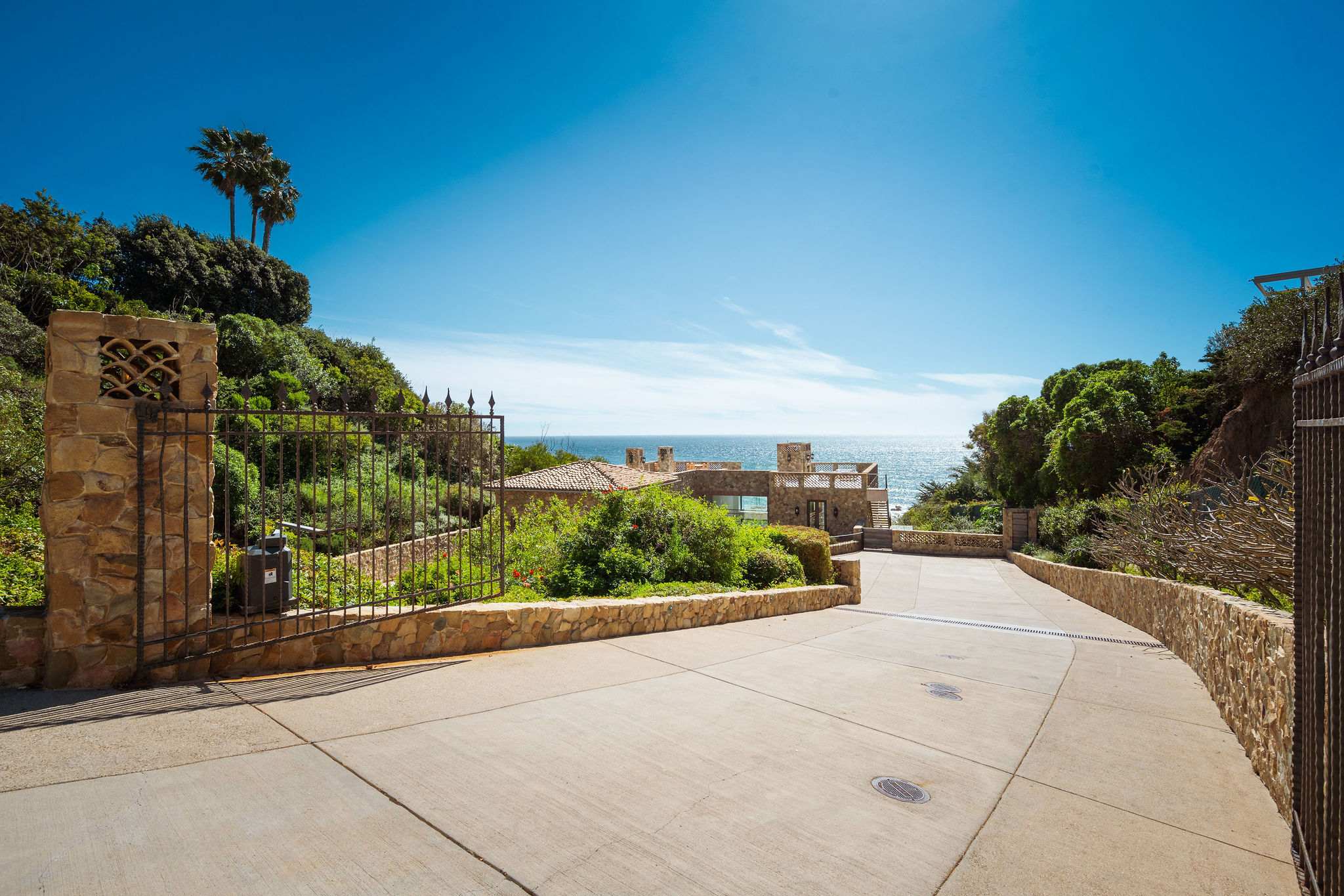 A secluded Malibu luxury villa overlooking miles of coastline.