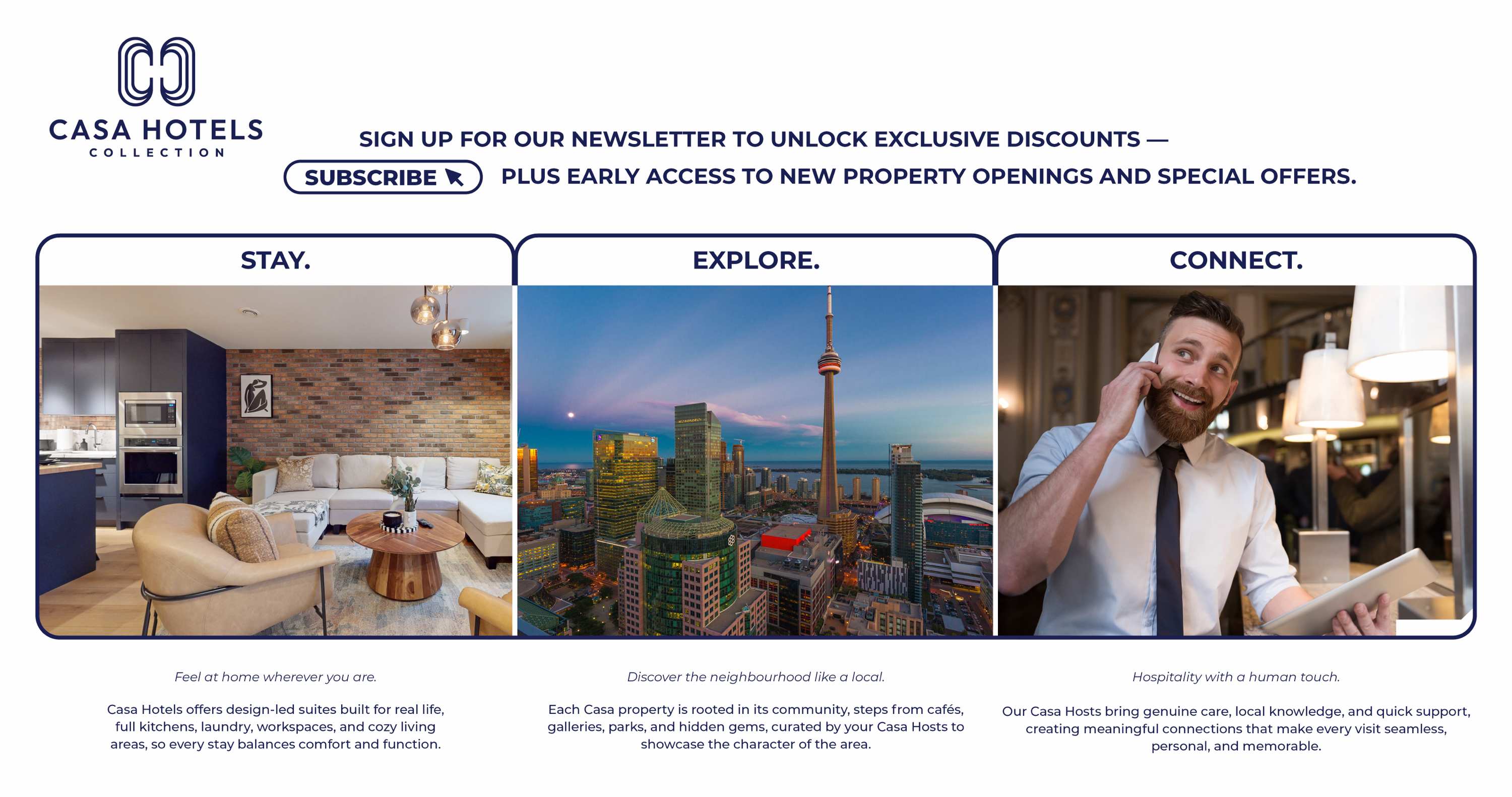 Presented by Casa Hotels.