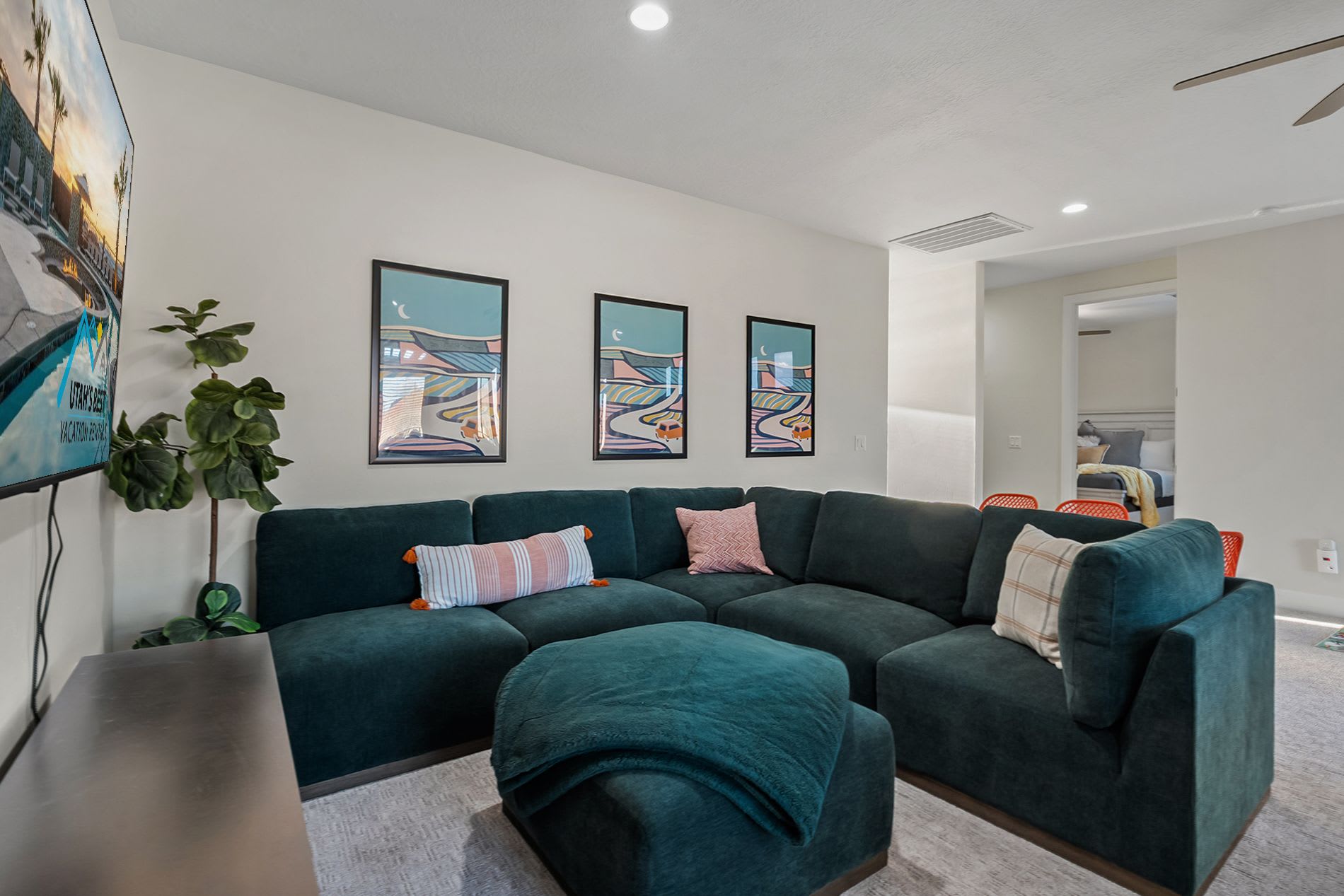 Spacious living area perfect for relaxing with family and friends