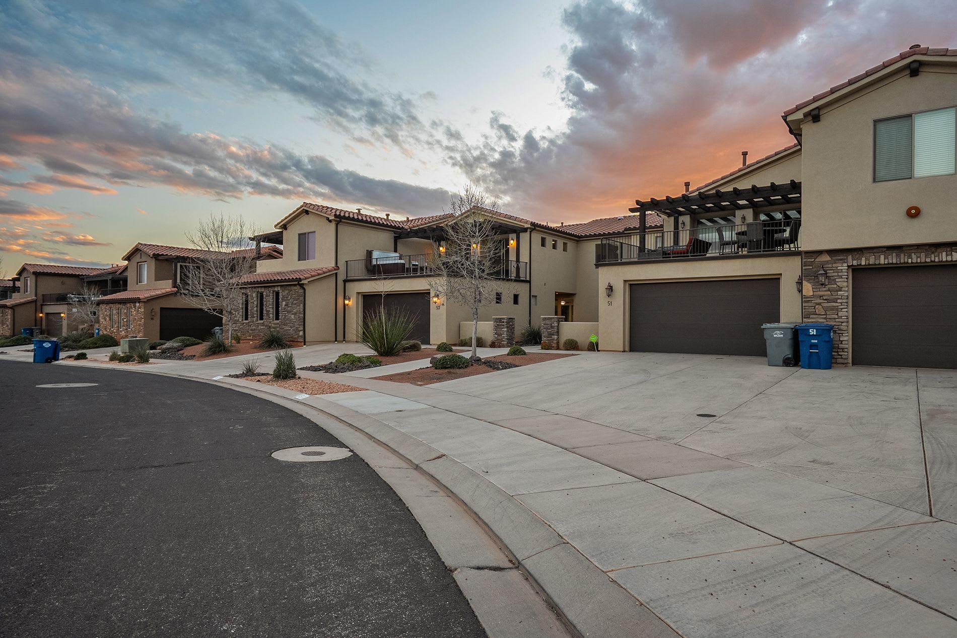 Quiet Paradise Village neighborhood street view