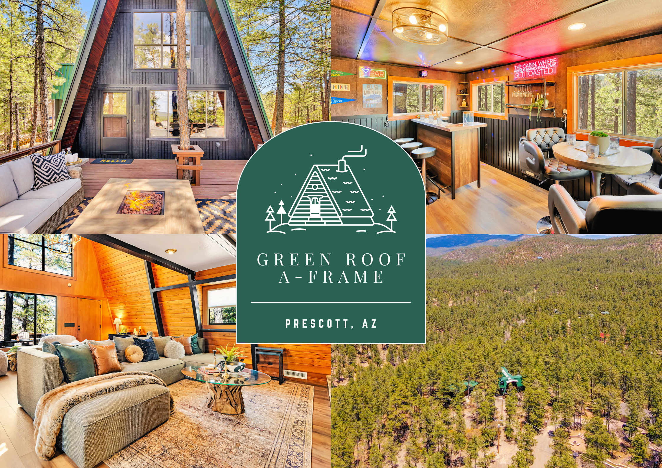 Green Roof A-Frame: Endless Views | Modern Cabin — Prescott, AZ — vacation rental