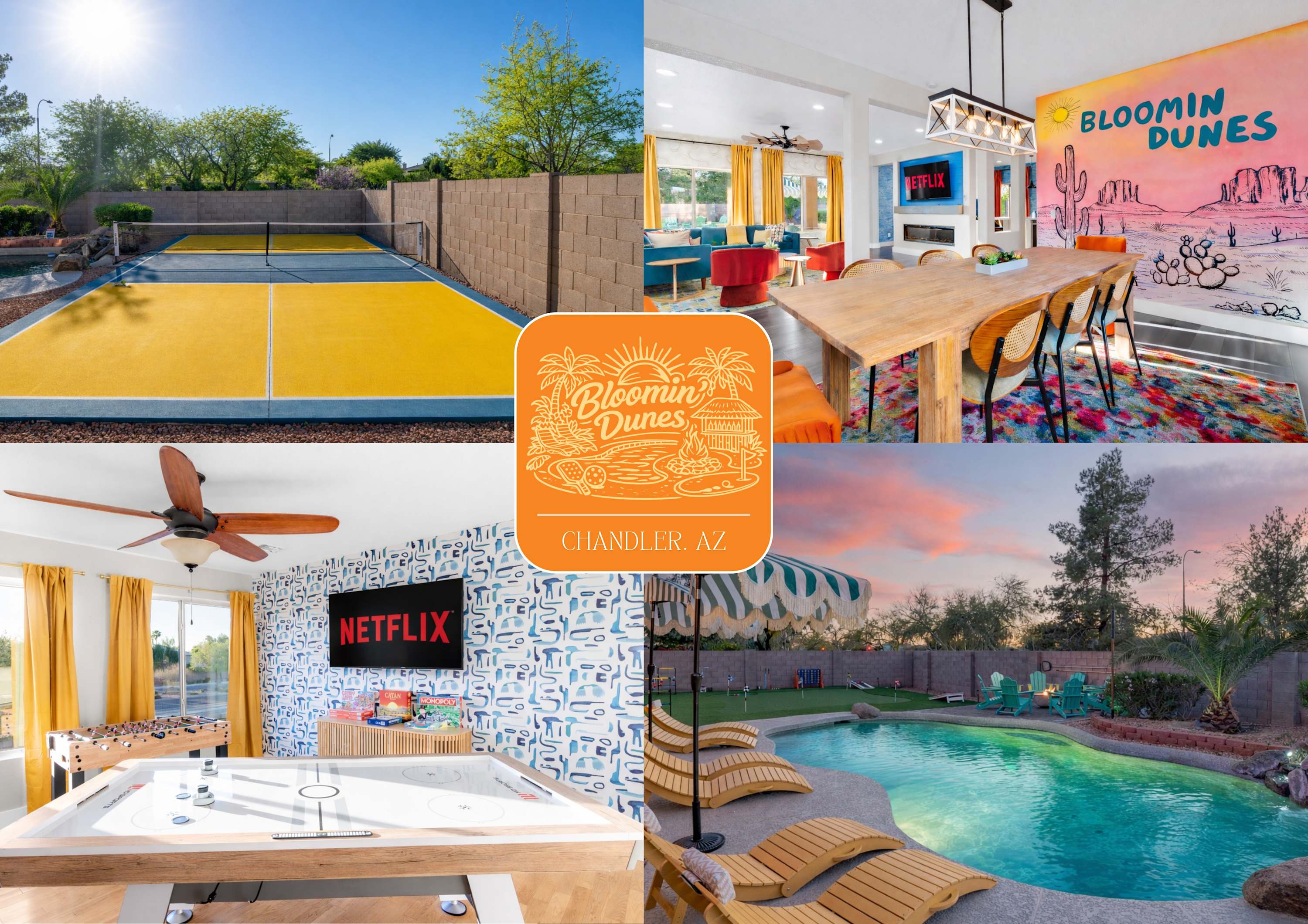 Bloomin' Dunes - Pool, Pickleball & Tiki Bar — Chandler, AZ — vacation rental