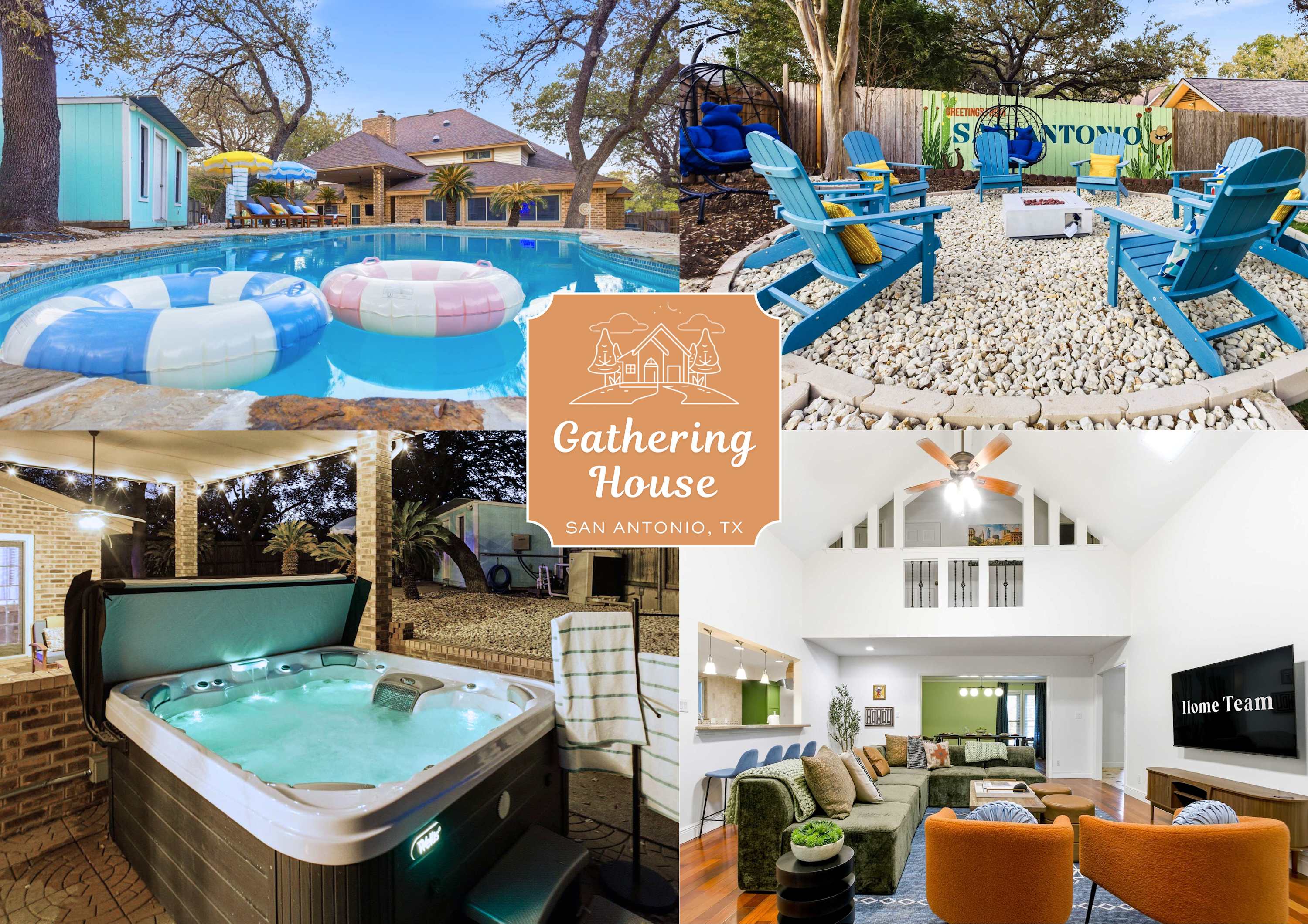 Gathering House • Movie & Game Room, Hot Tub, Pool — San Antonio, TX — vacation rental