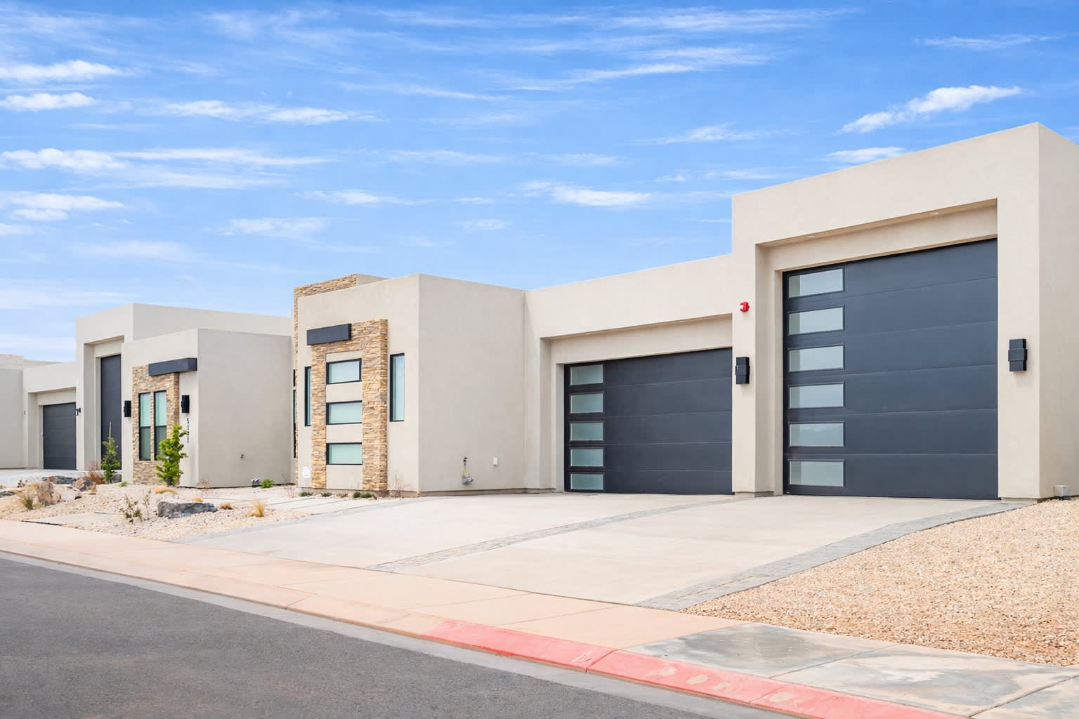 3-car garage with larger 3rd car bay