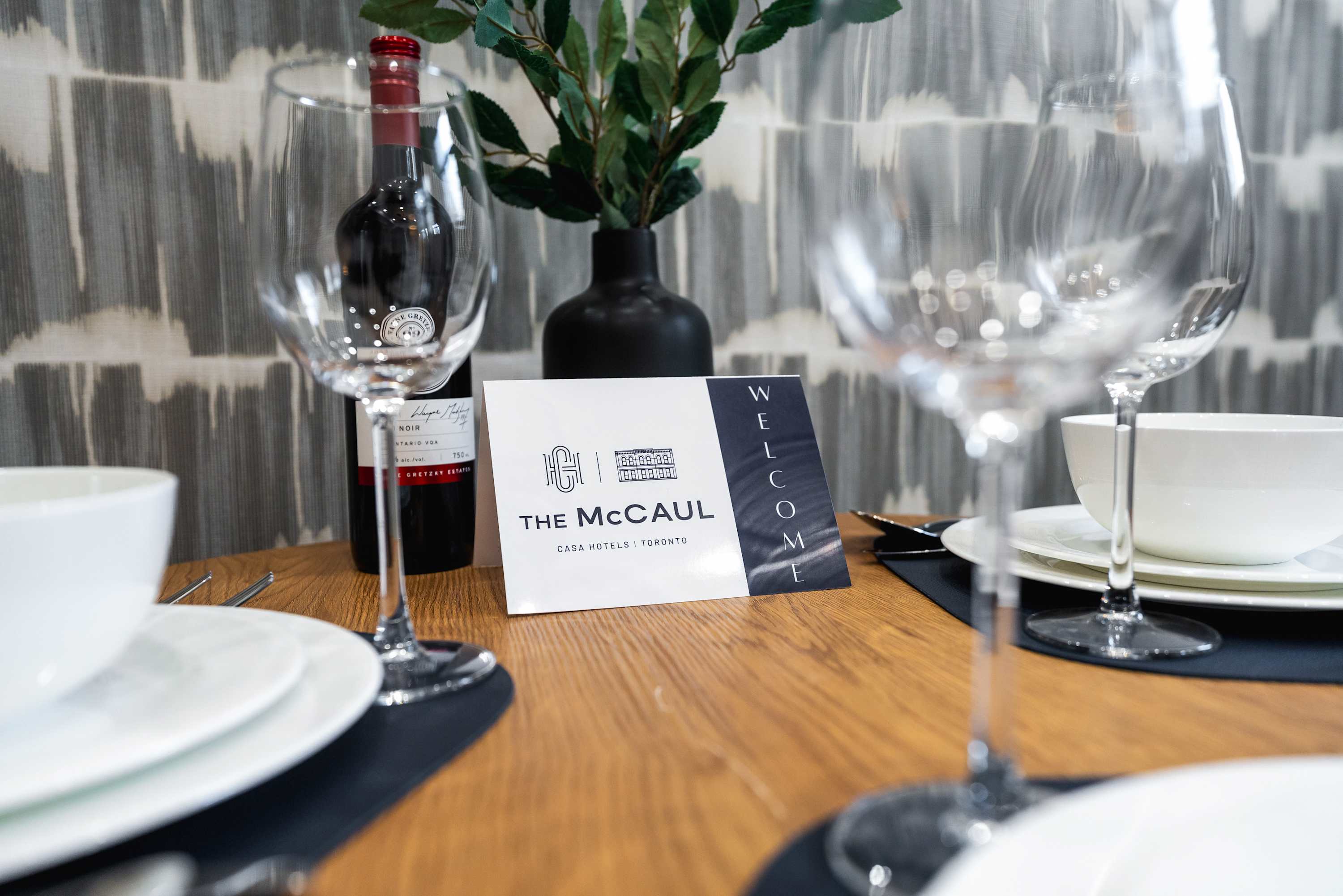 A beautifully set table ready for your next meal.