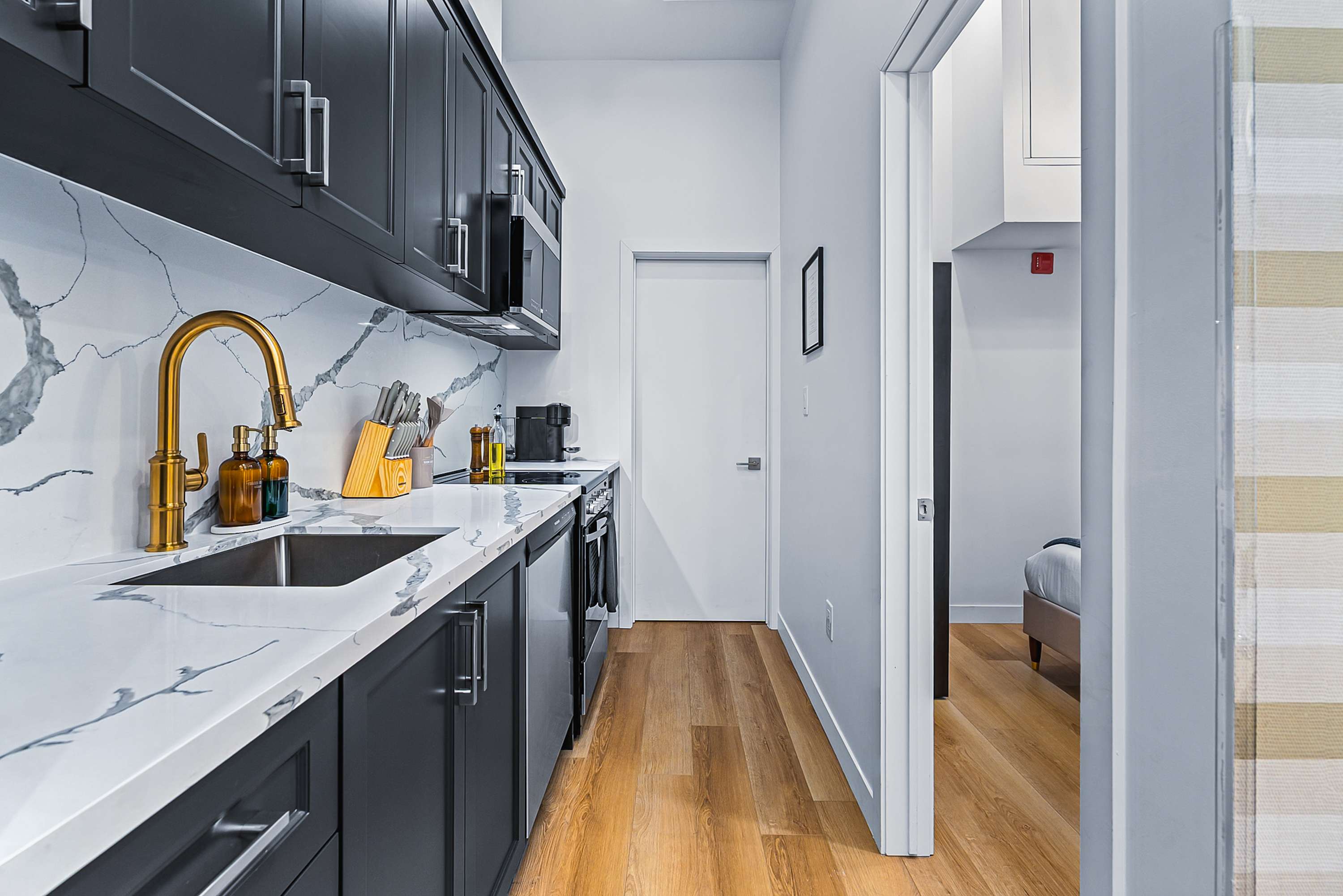 Well-stocked and thoughtfully kitchen designed for short or extended stays.