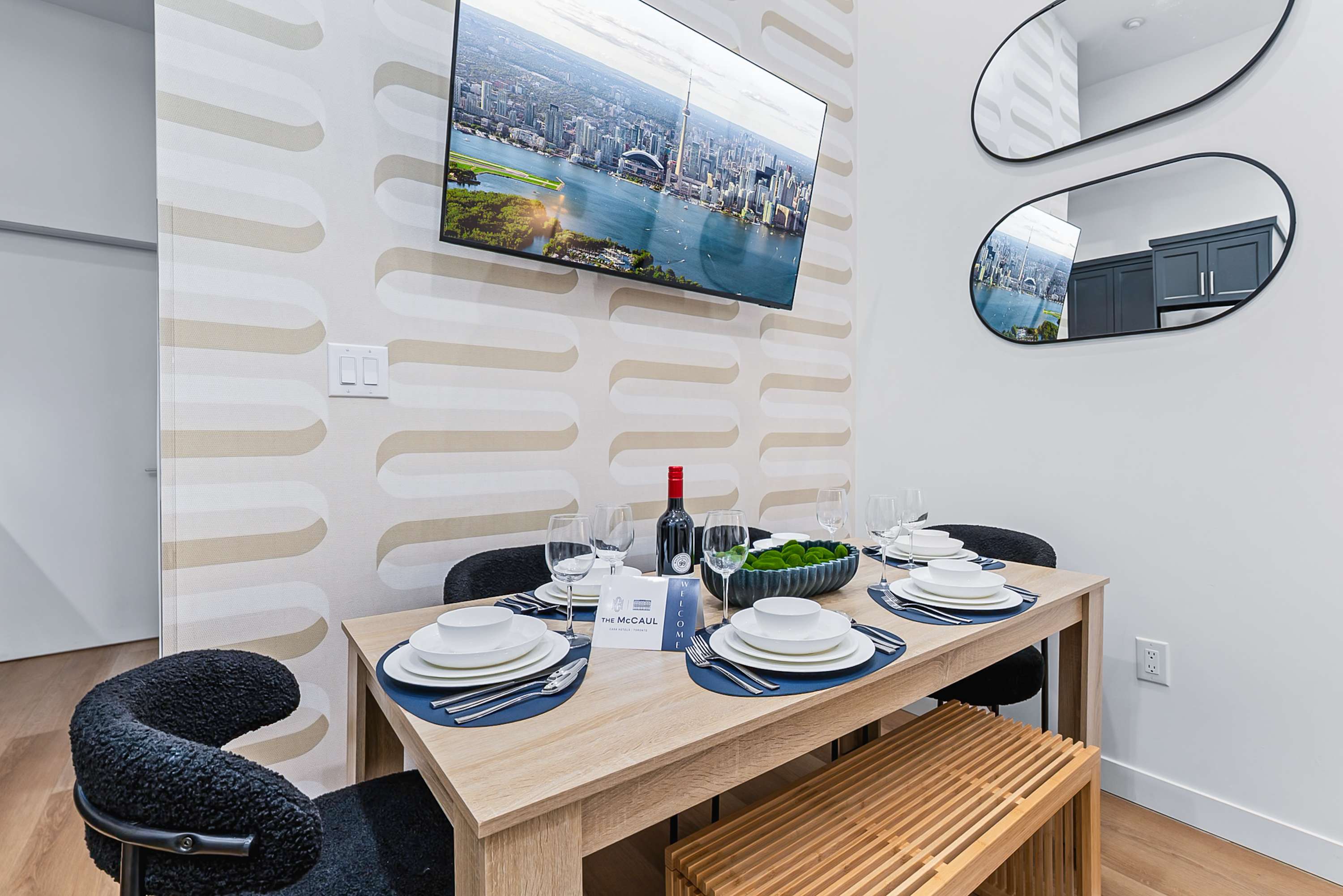 Intimate dining area designed for both function and style.