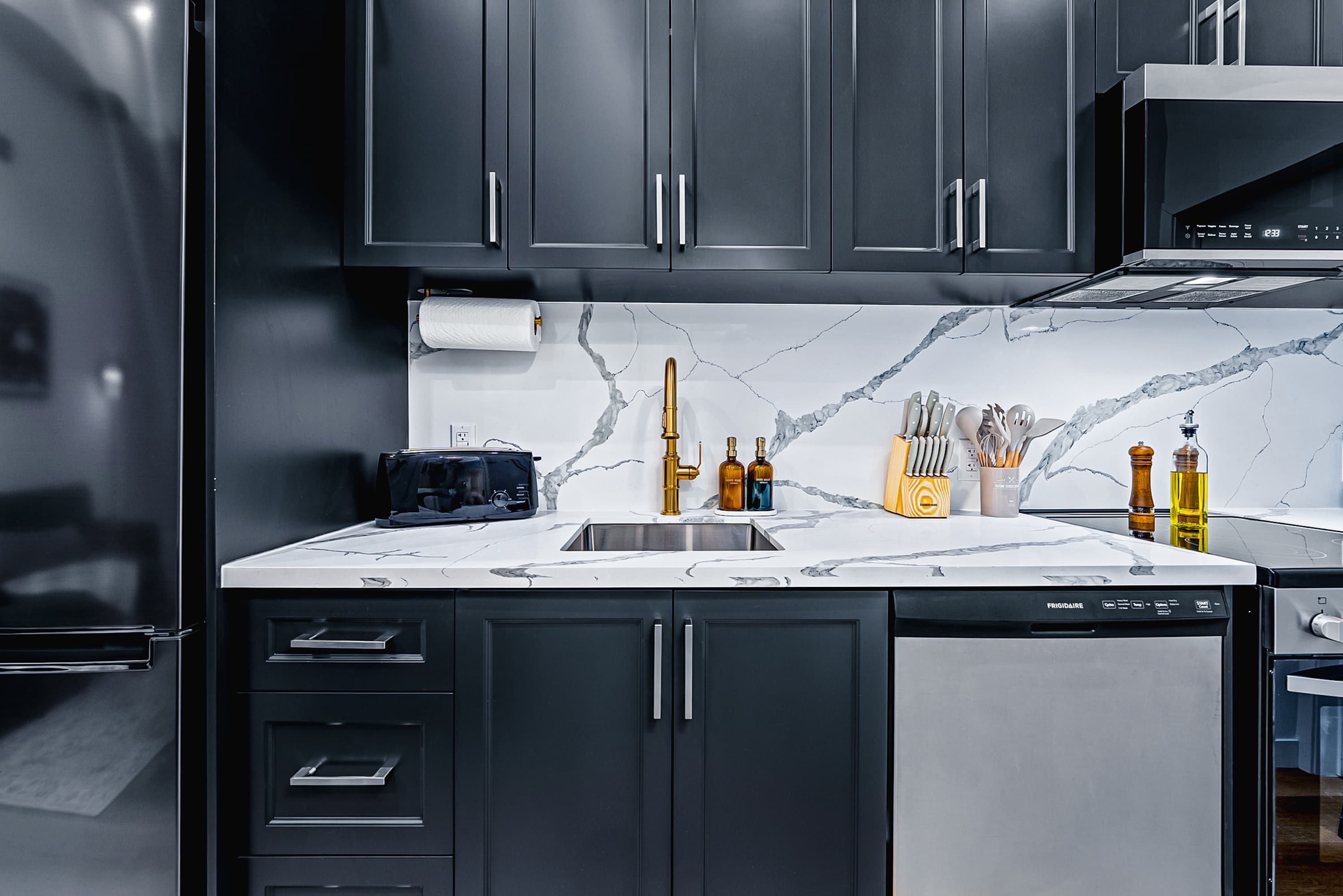 Clean lines, modern appliances, and everything you need to feel at home.
