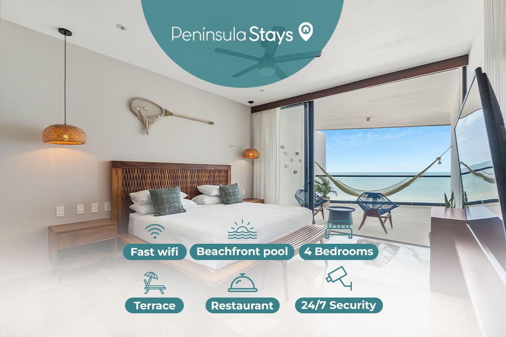 SIELA Beachfront Luxury Villa 4BR with Great Views — San Bruno, Yucatán — vacation rental