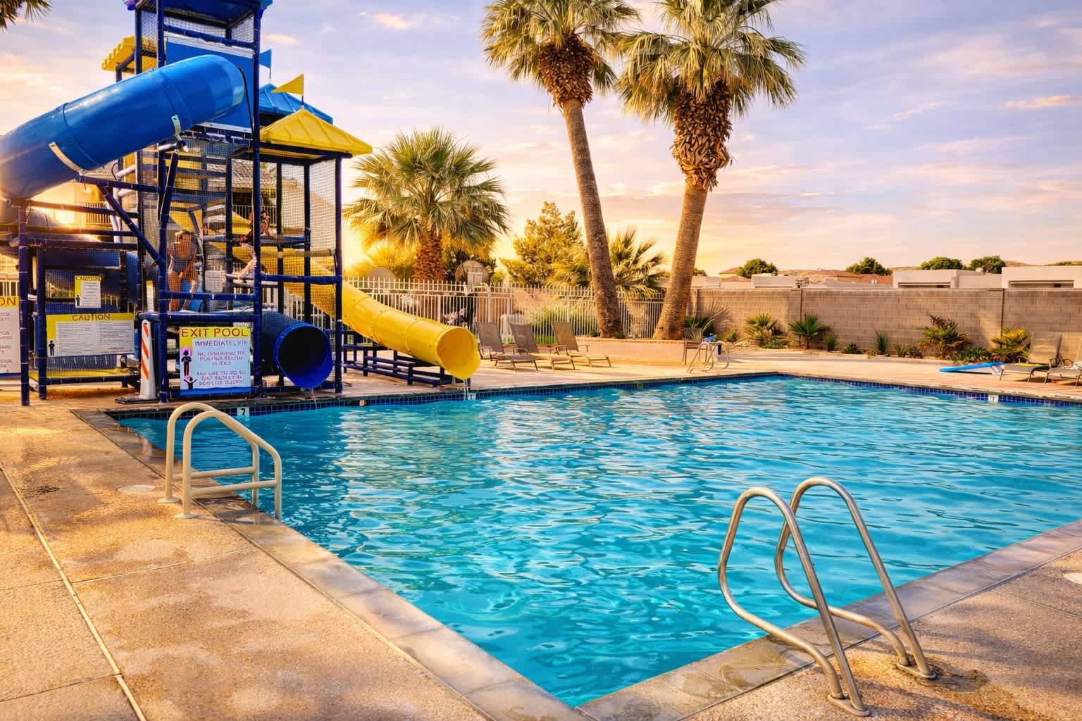 Enjoy access to Las Palmas 2 waterslides with provided pass