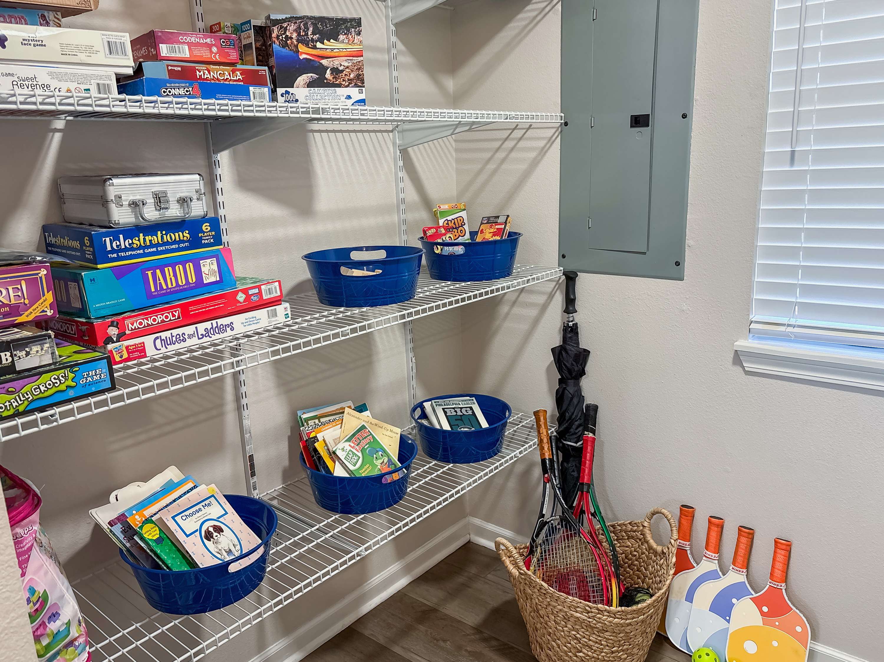 As well as our rackets, paddles, card and board games and more!
