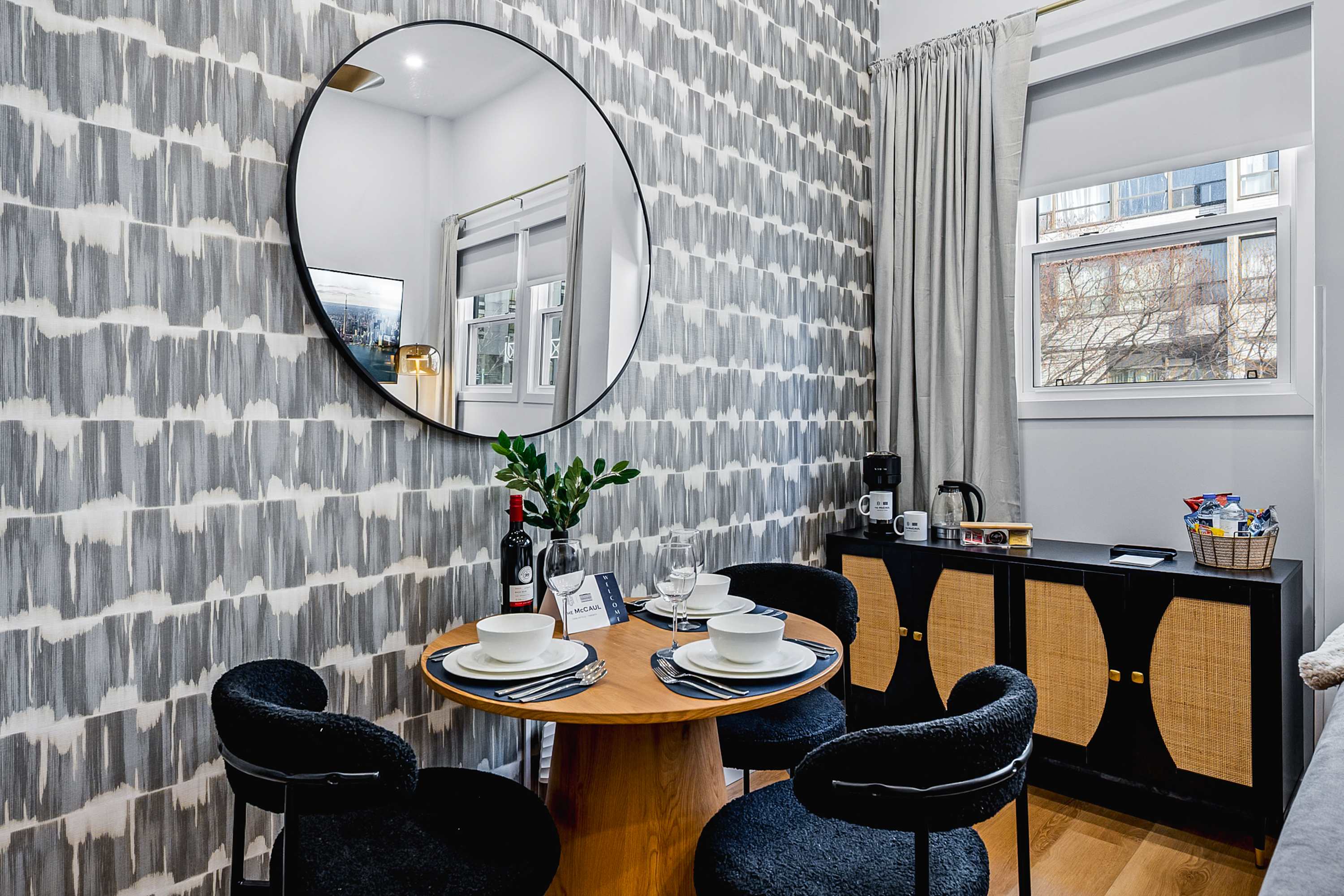 A stylish dining corner perfect for shared meals.