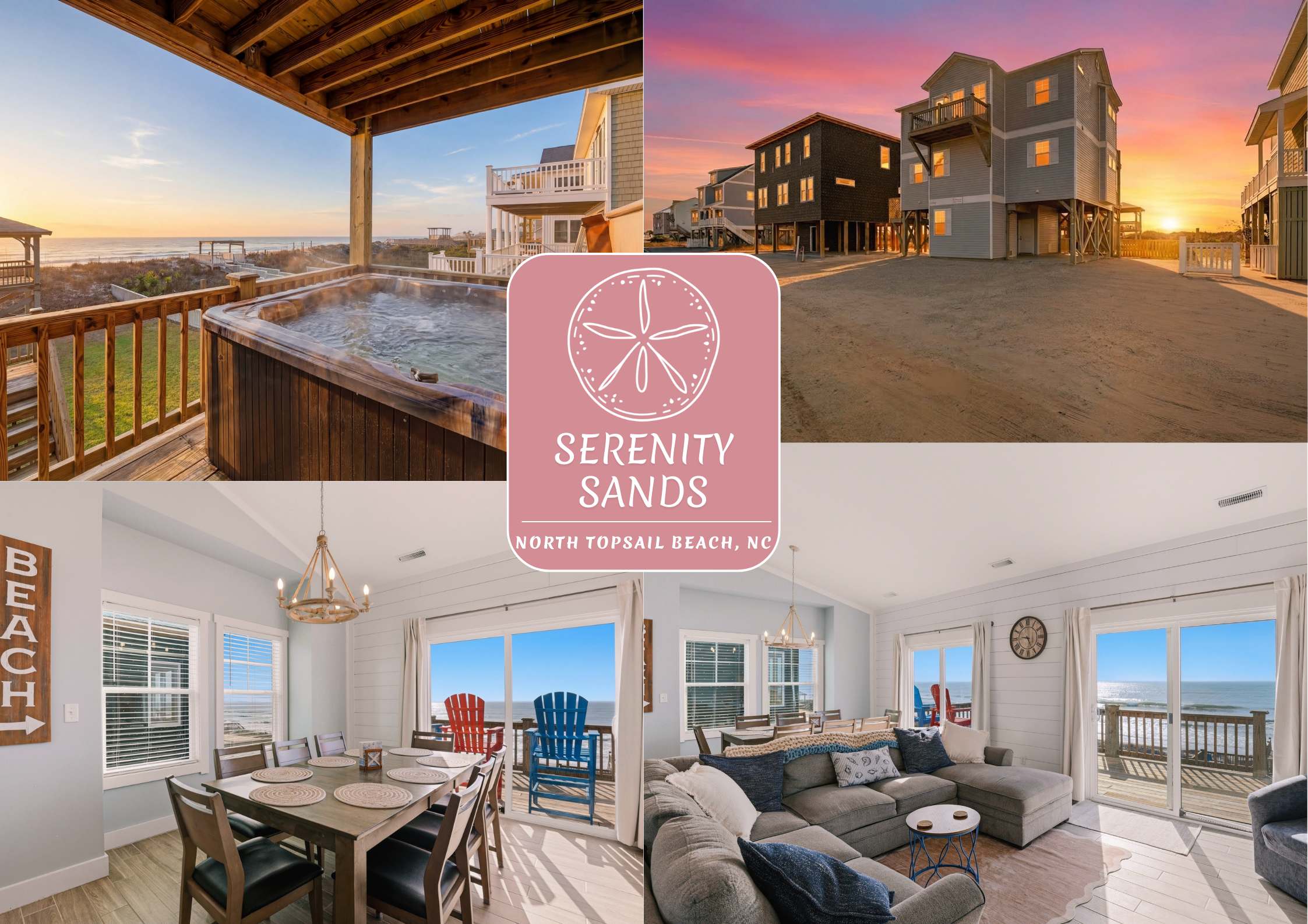 Steps to the Sand • Sleeps 12 • Hot Tub • Grill — North Topsail Beach, NC — vacation rental