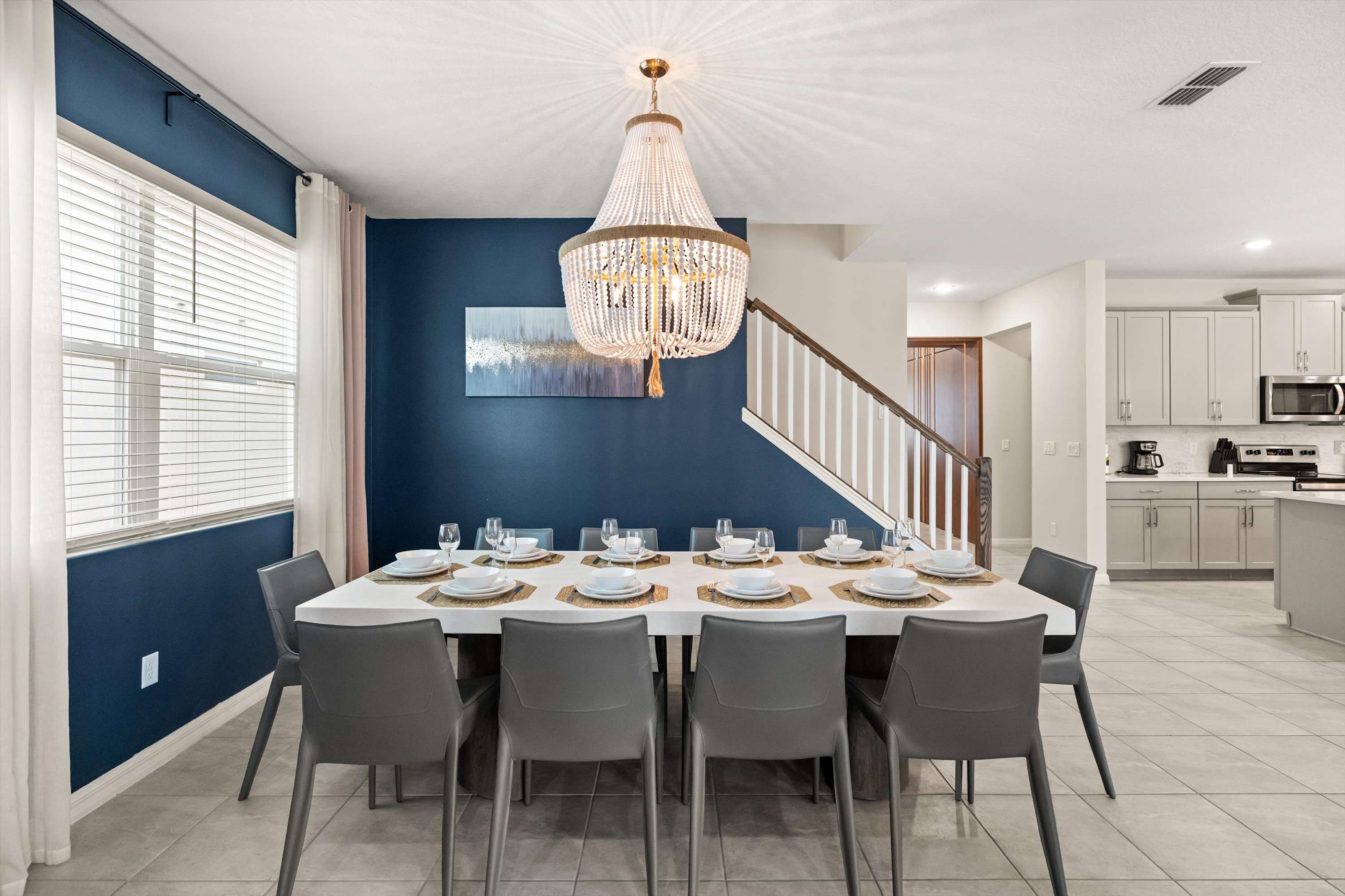 Elegant dining area, perfect for enjoying meals with family and friends