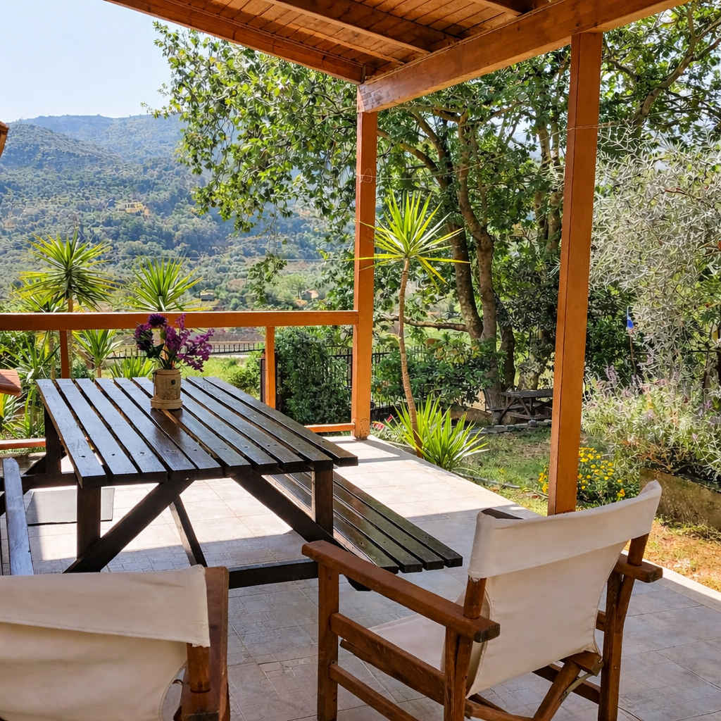 Sunshine Home - Peaceful Garden Escape & Parking — Kamares, Sarkounas — vacation rental