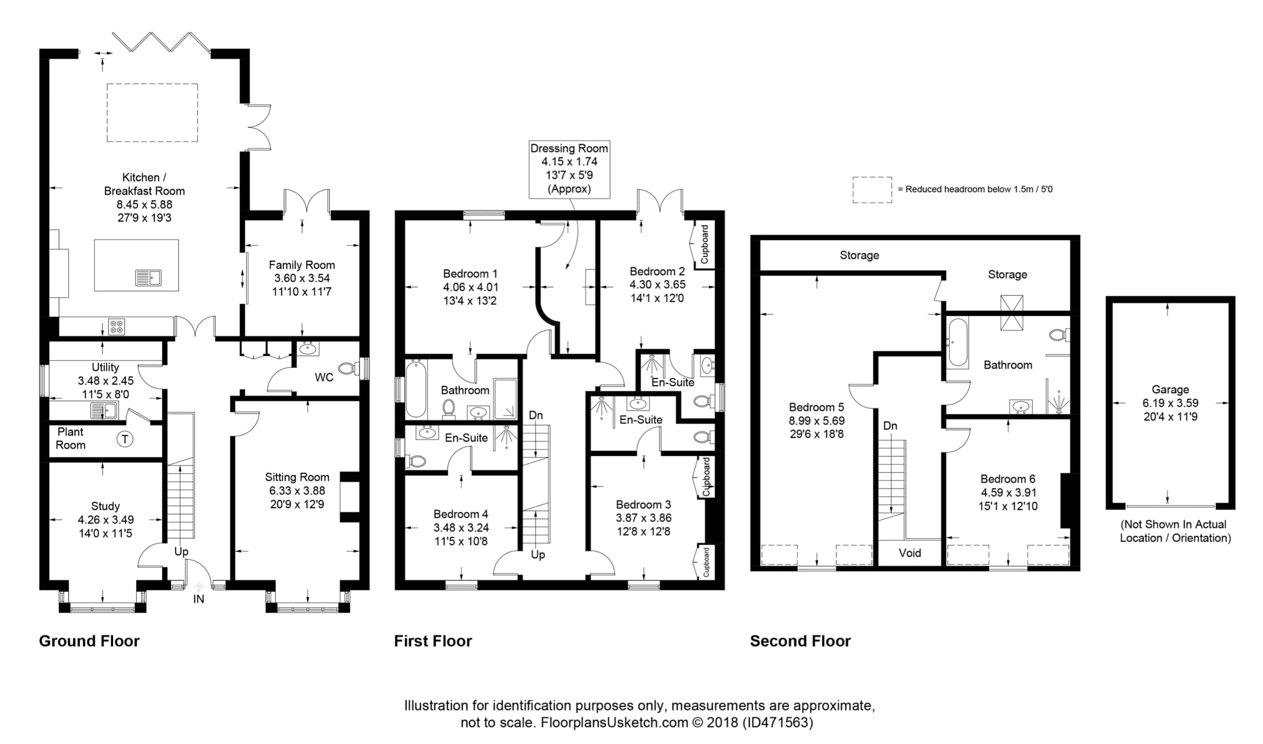 Floor plan of the property.
