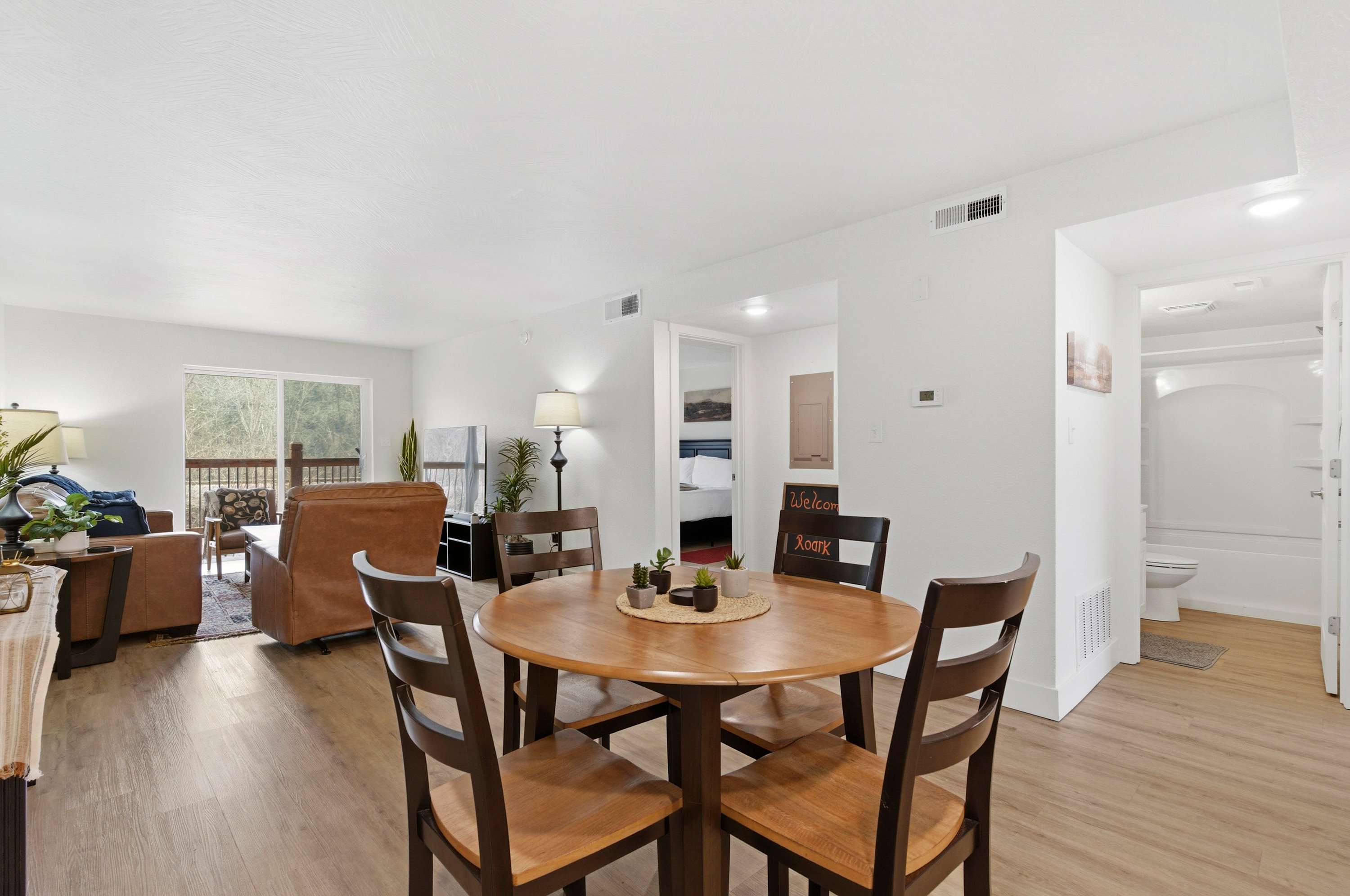 Make mealtime memories together at the dining table, seating 4​