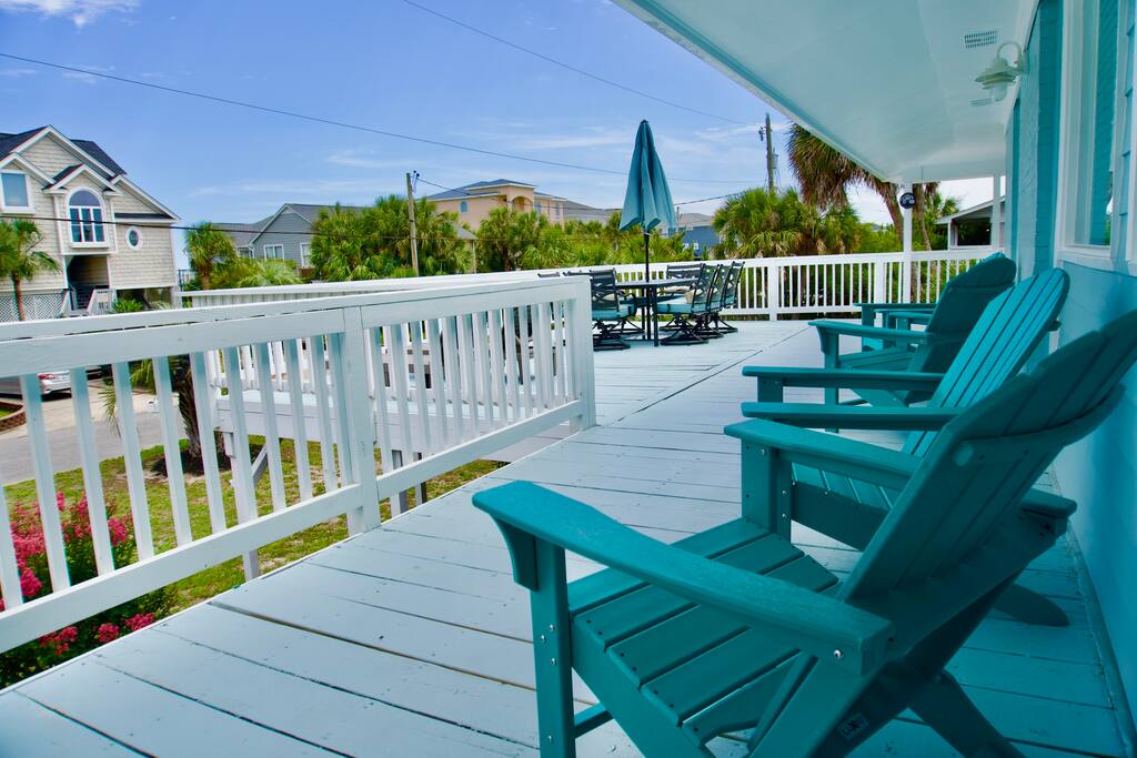 Beach Is Just Across the Street