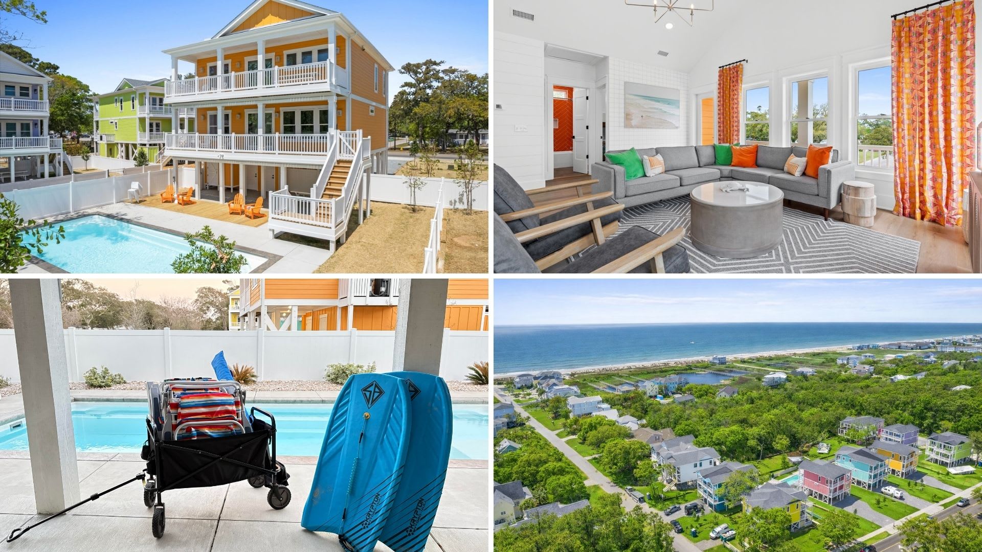 5BR Oak Island Retreat w/ Private Pool & Decks