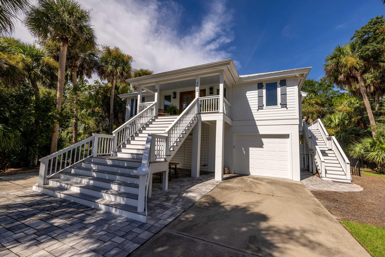 712 Sea Dragon-Completely updated modern home steps from beach access with HOT TUB!