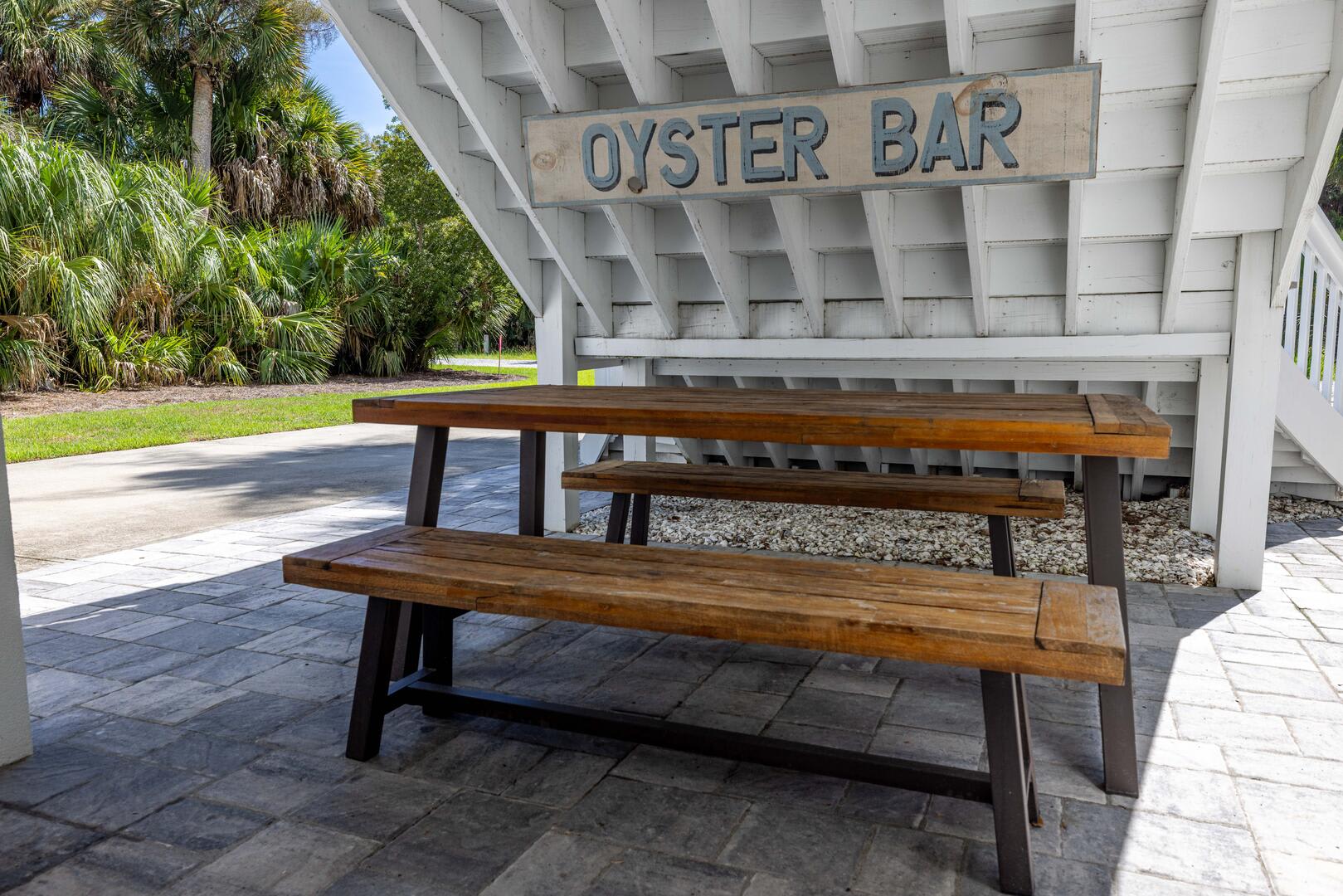 Outdoor eating area