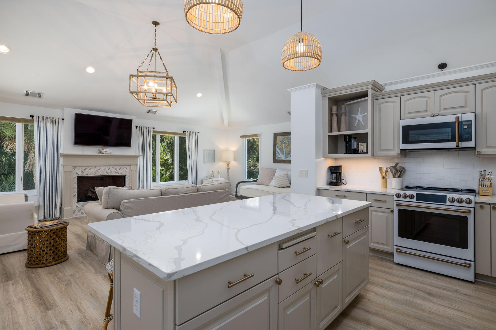 Completely updated chef's kitchen.